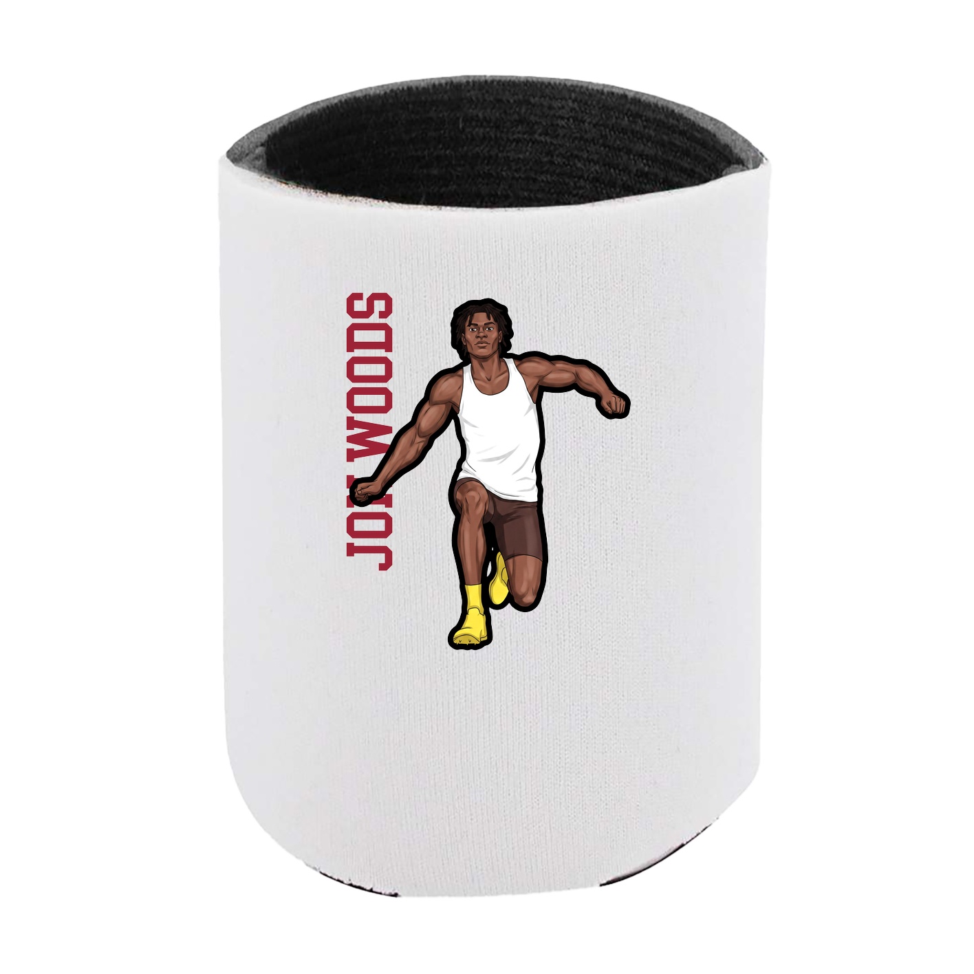 Can Holder — Name Vertical in White