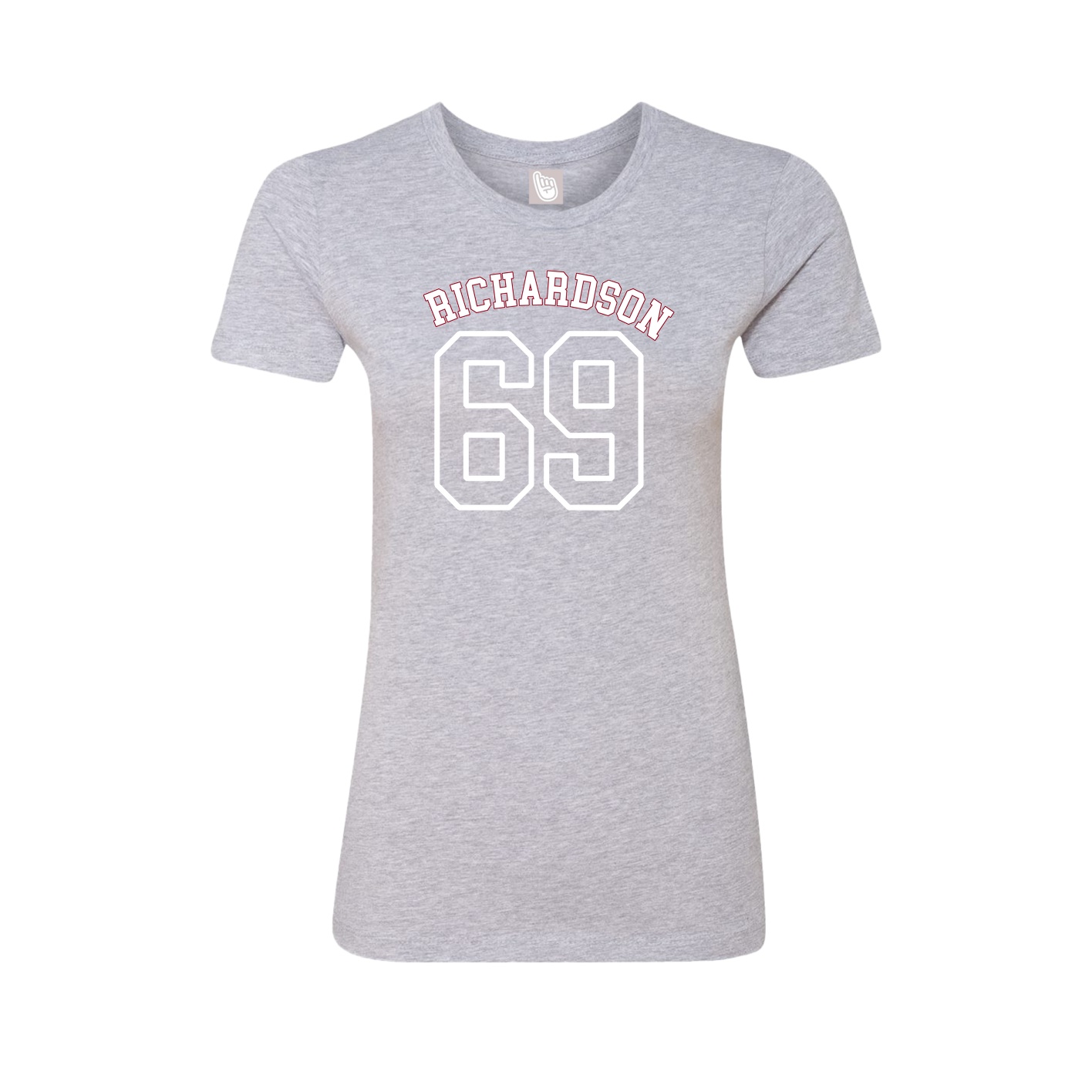 Fitted Women's Tee — Shirsey Arch in Grey
