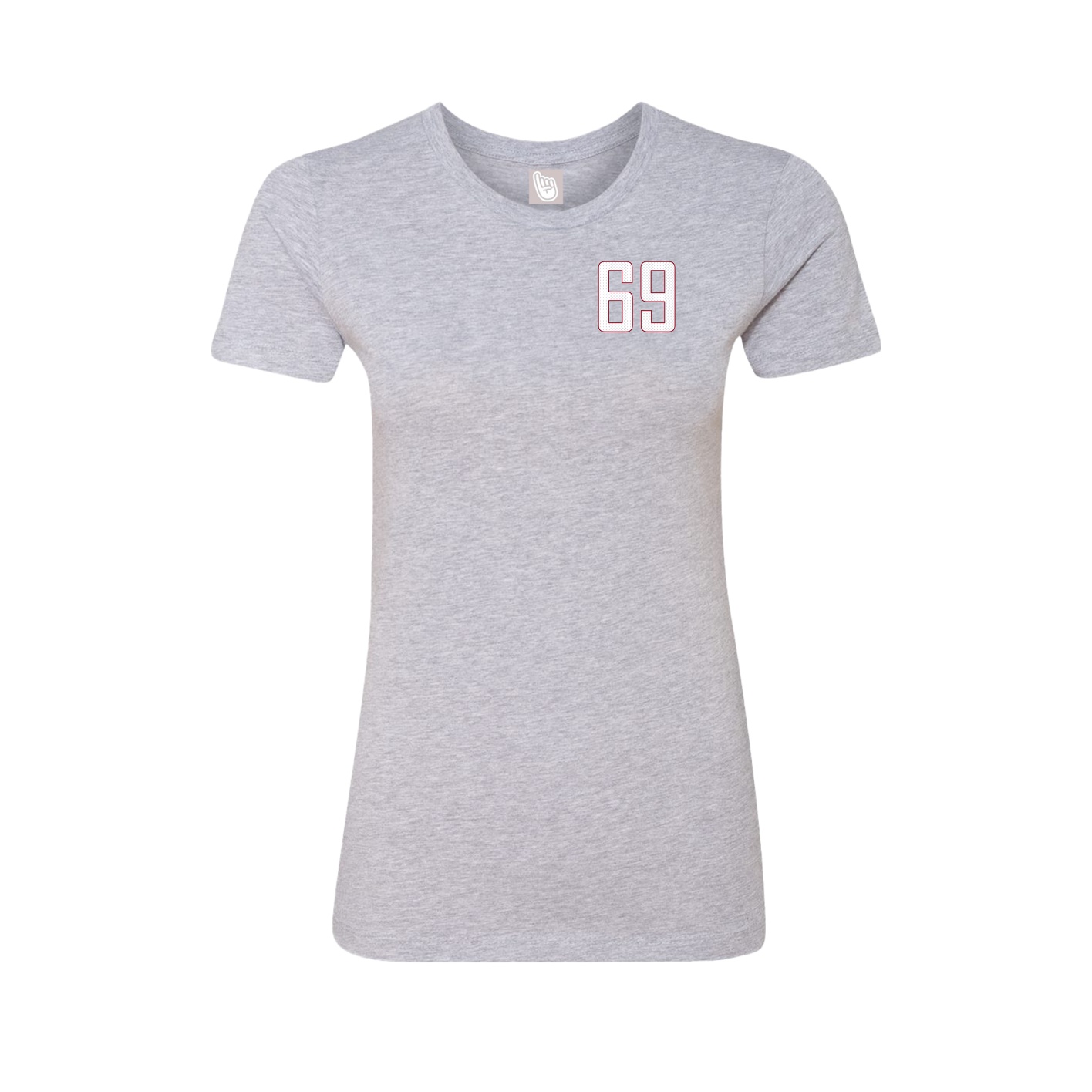 Fitted Women's Tee — Front Shirsy in Grey