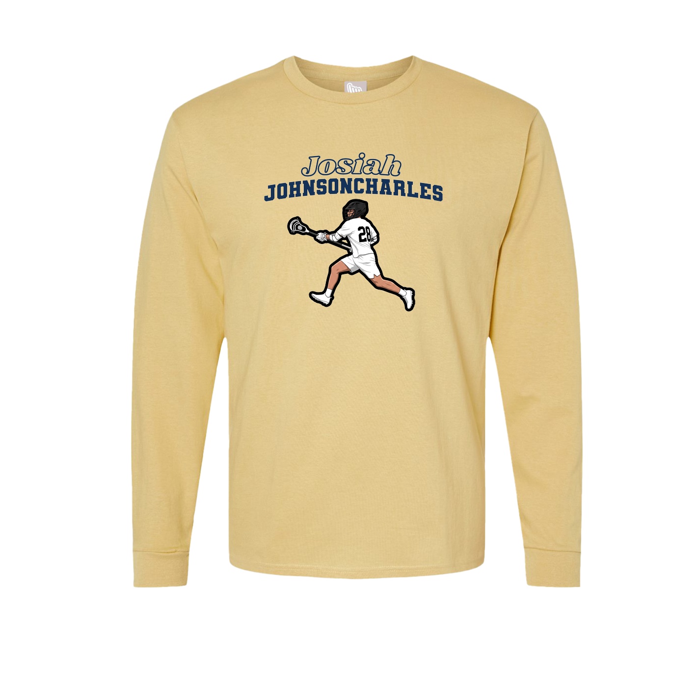 Long Sleeve Tee — Name Arch in Vegas Gold
