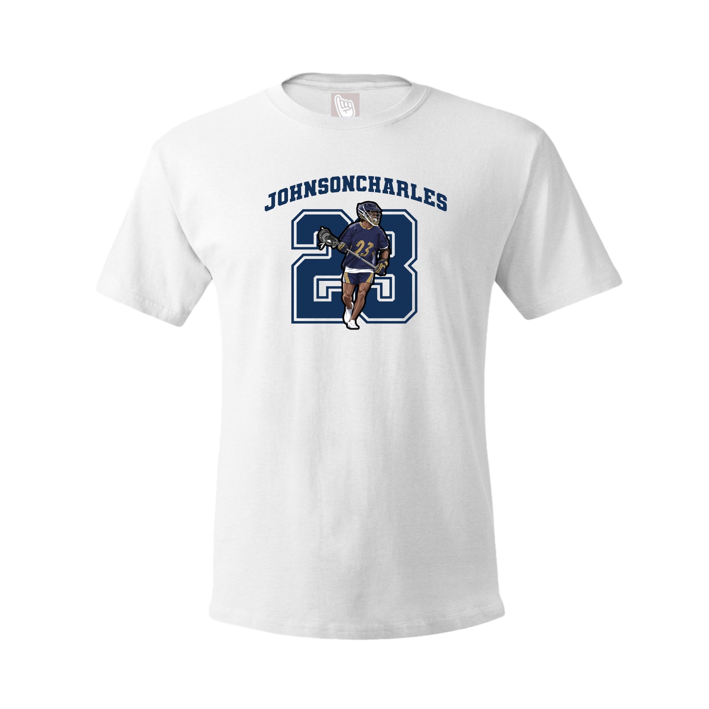 Youth Tee — Number in White
