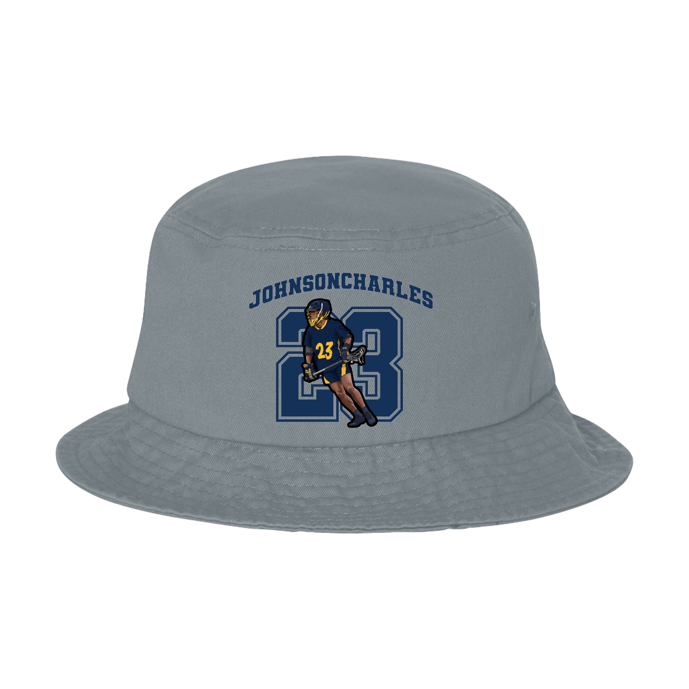 Bucket Cap — Number in Grey