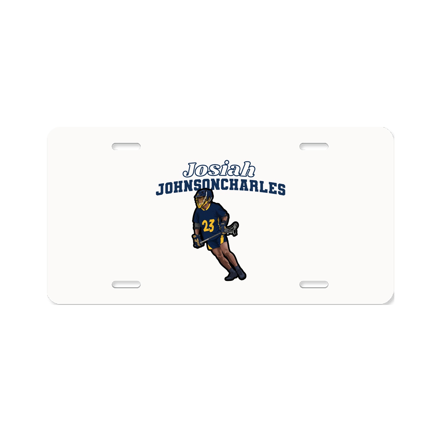 License Plate — Name Arch in Classic