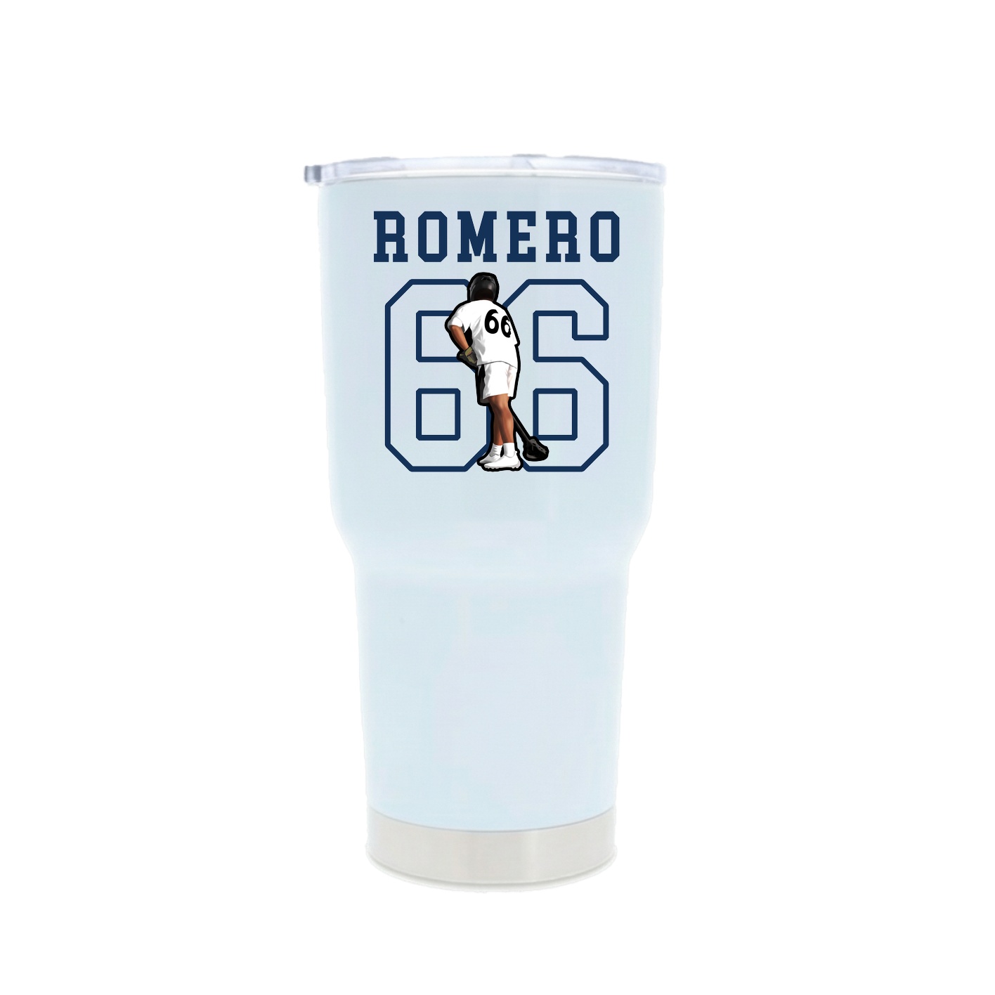 30oz Stainless Steel Tumbler — Shirsey in White