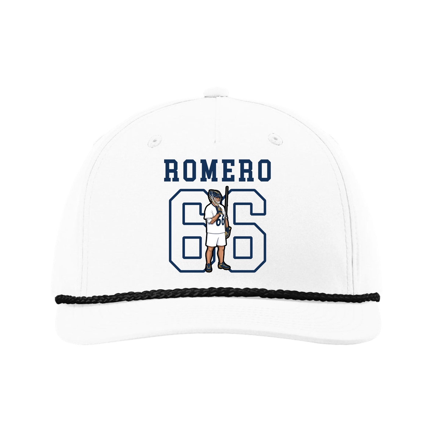 Five-Panel Classic Rope Cap — Shirsey in White