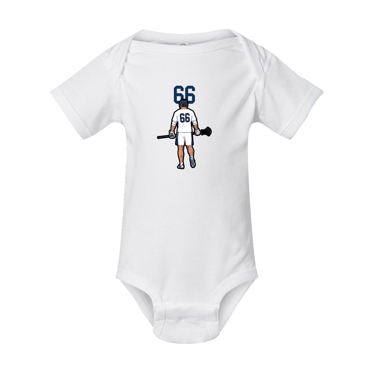 Baby Onesie — Number Top in White