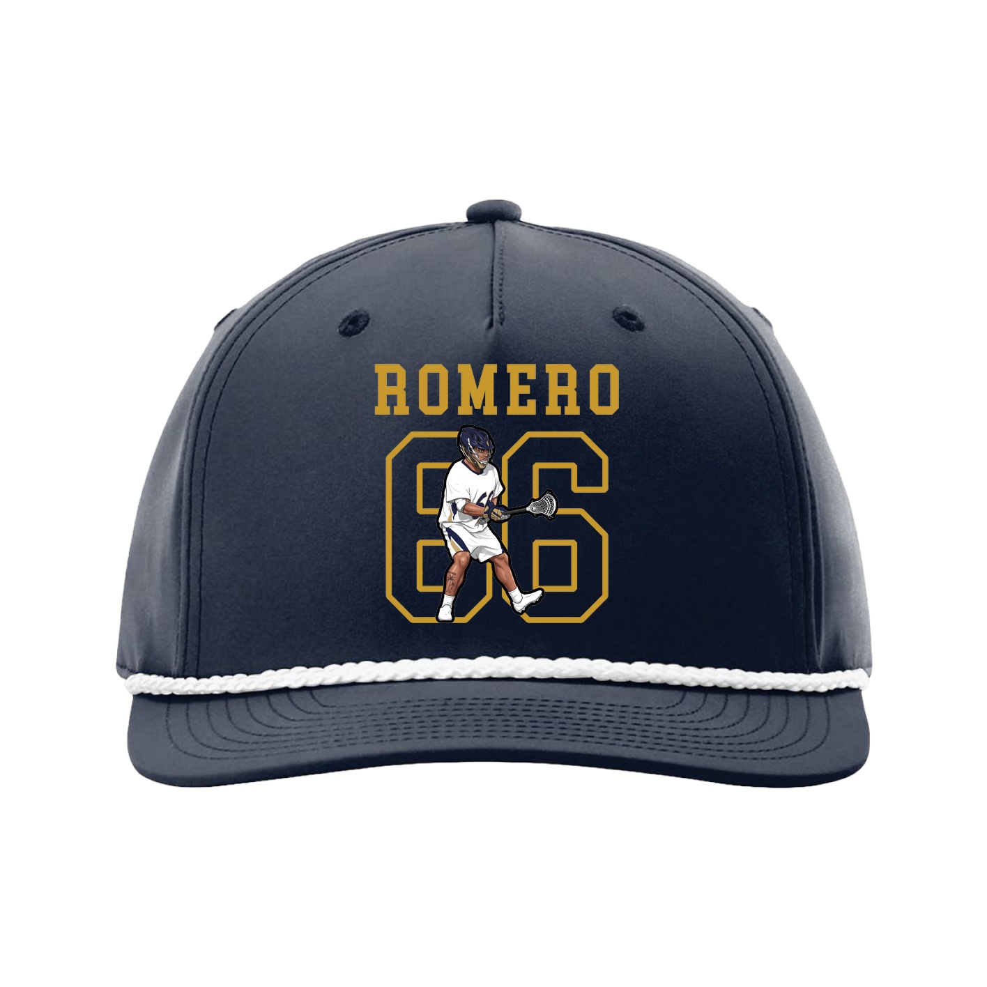 Five-Panel Classic Rope Cap — Shirsey in Navy
