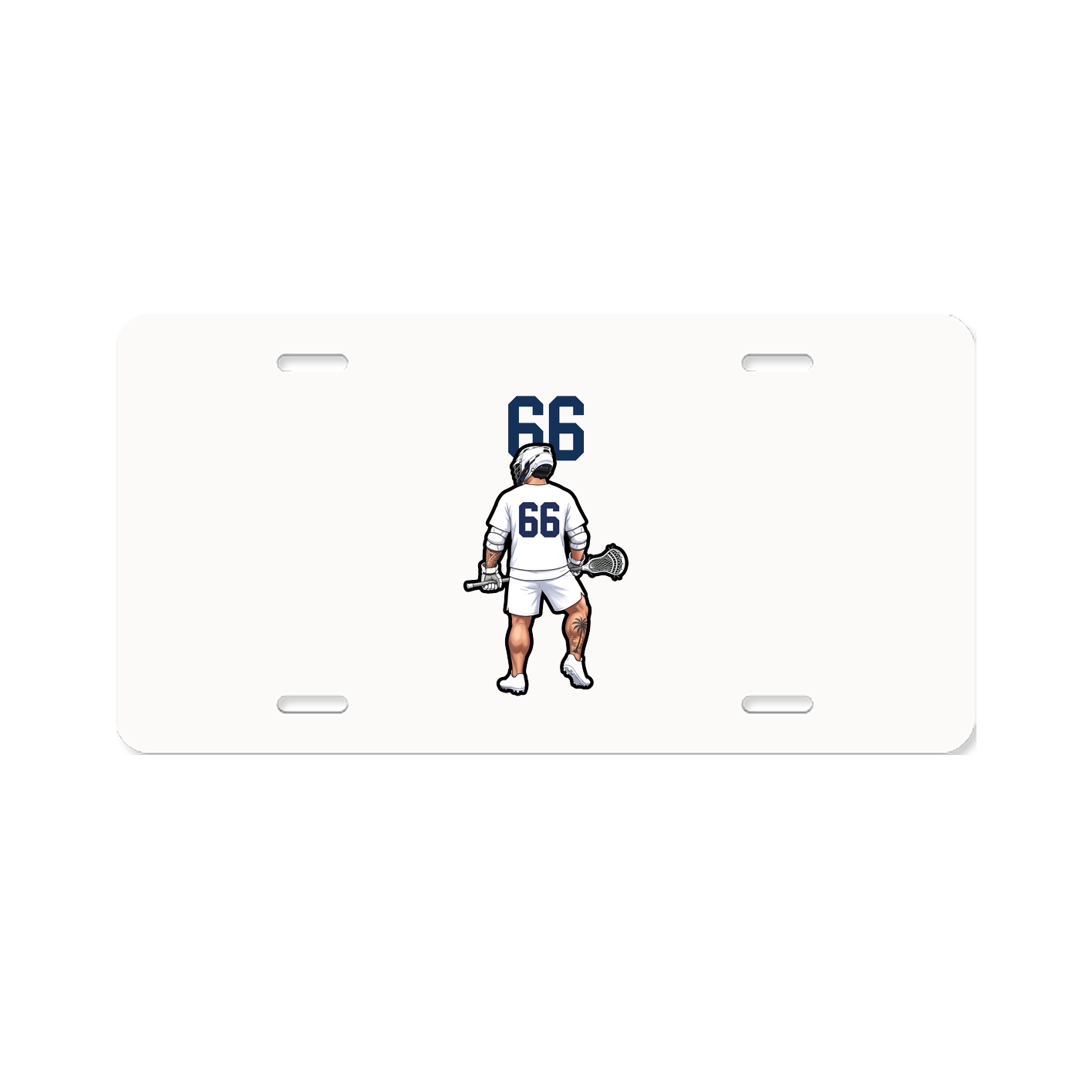 License Plate — Number Top in Classic