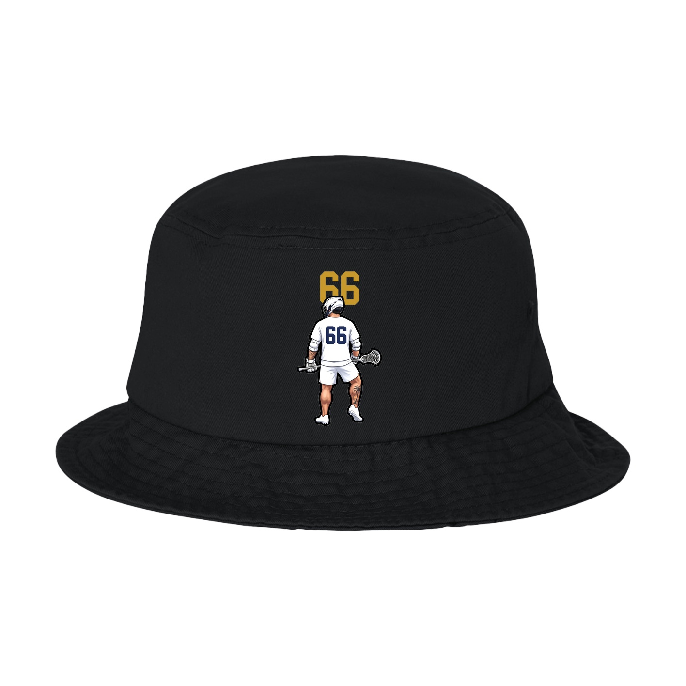 Bucket Cap — Number Top in Black