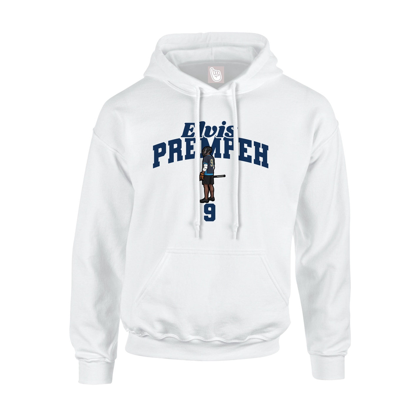 Hoodie — Signature Arch in White