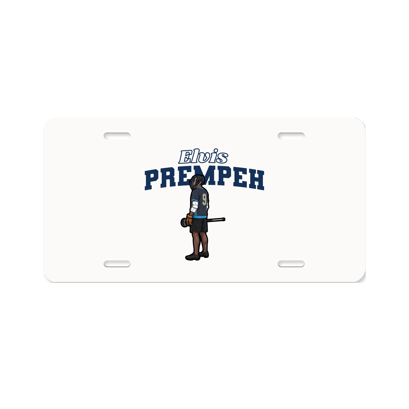 License Plate — Name Arch in Classic