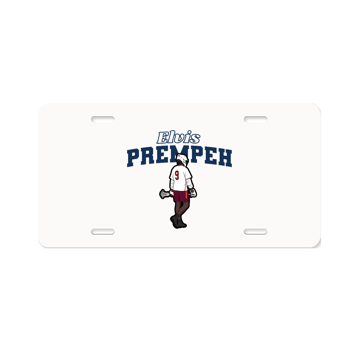 License Plate — Name Arch in Classic