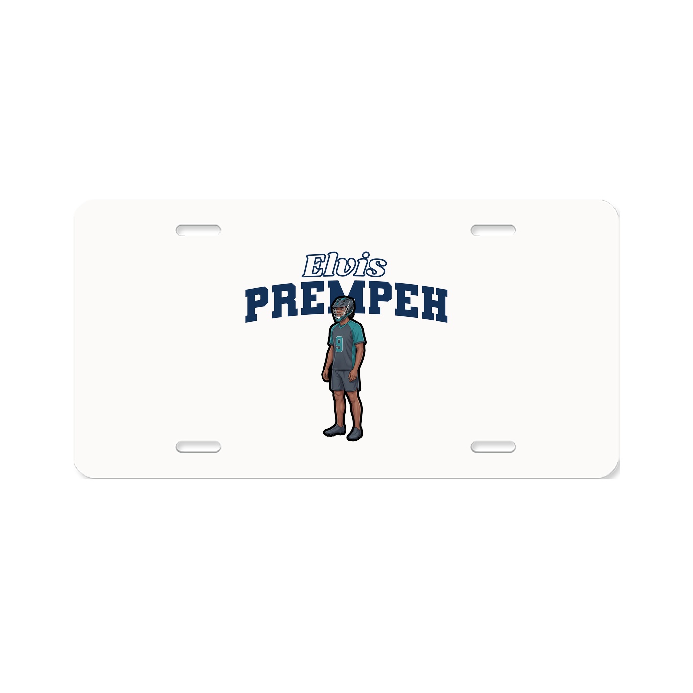 License Plate — Name Arch in Classic