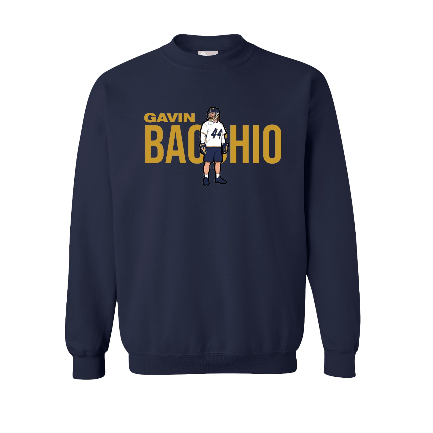 Fleece Crew — Player Name in Navy