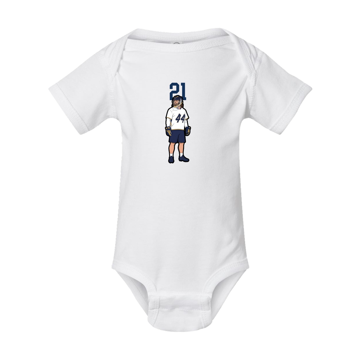 Baby Onesie — Number Top in White