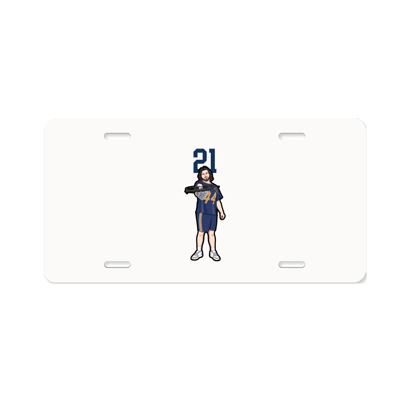 License Plate — Number Top in Classic
