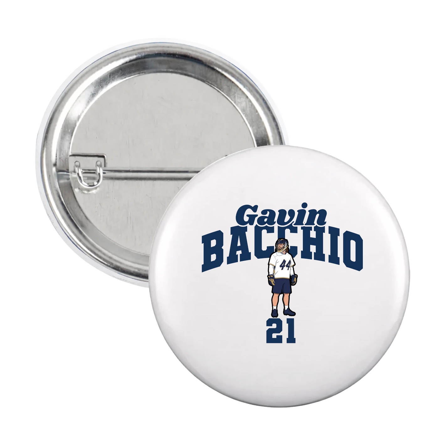 Game Day Button — Signature Arch in White