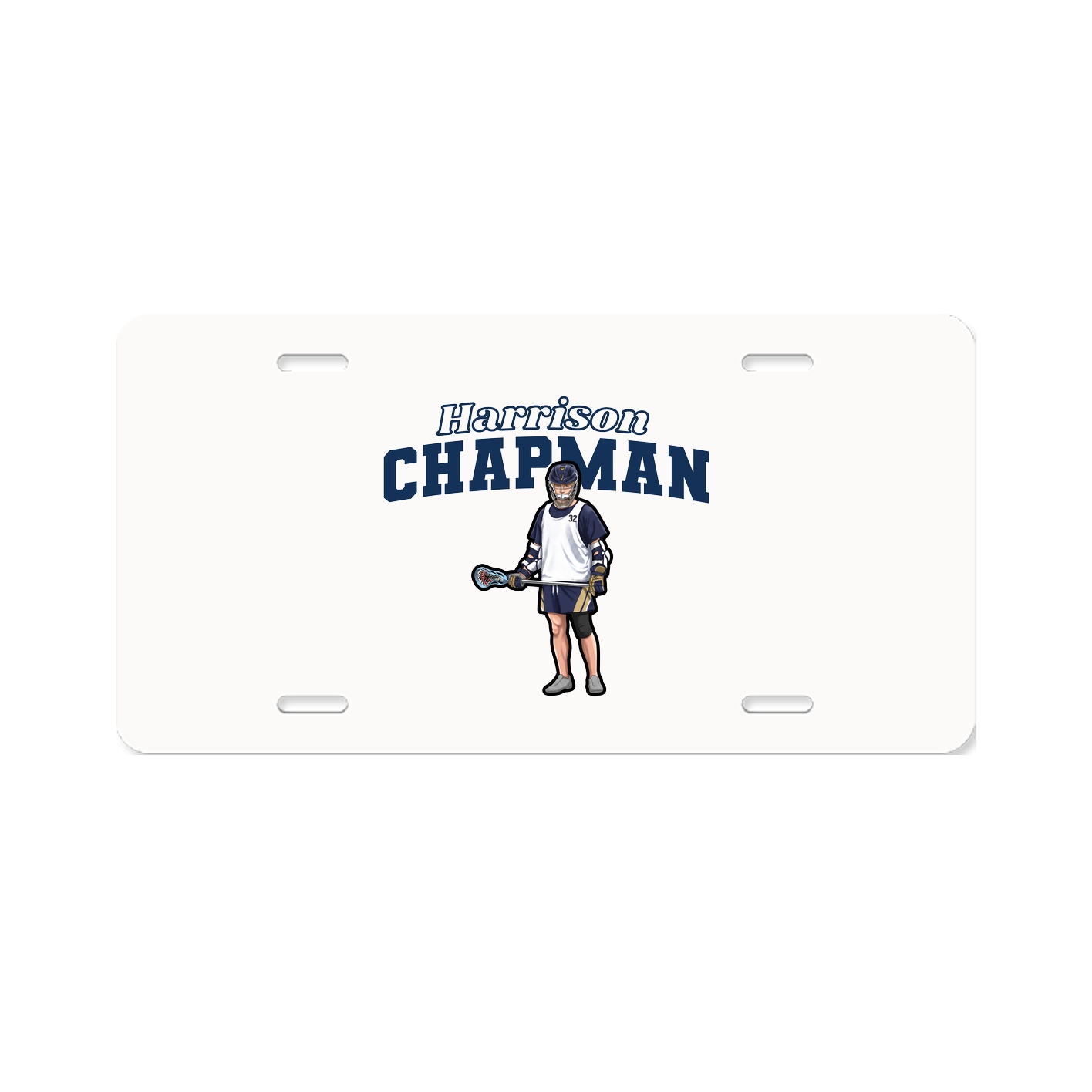 License Plate — Name Arch in Classic