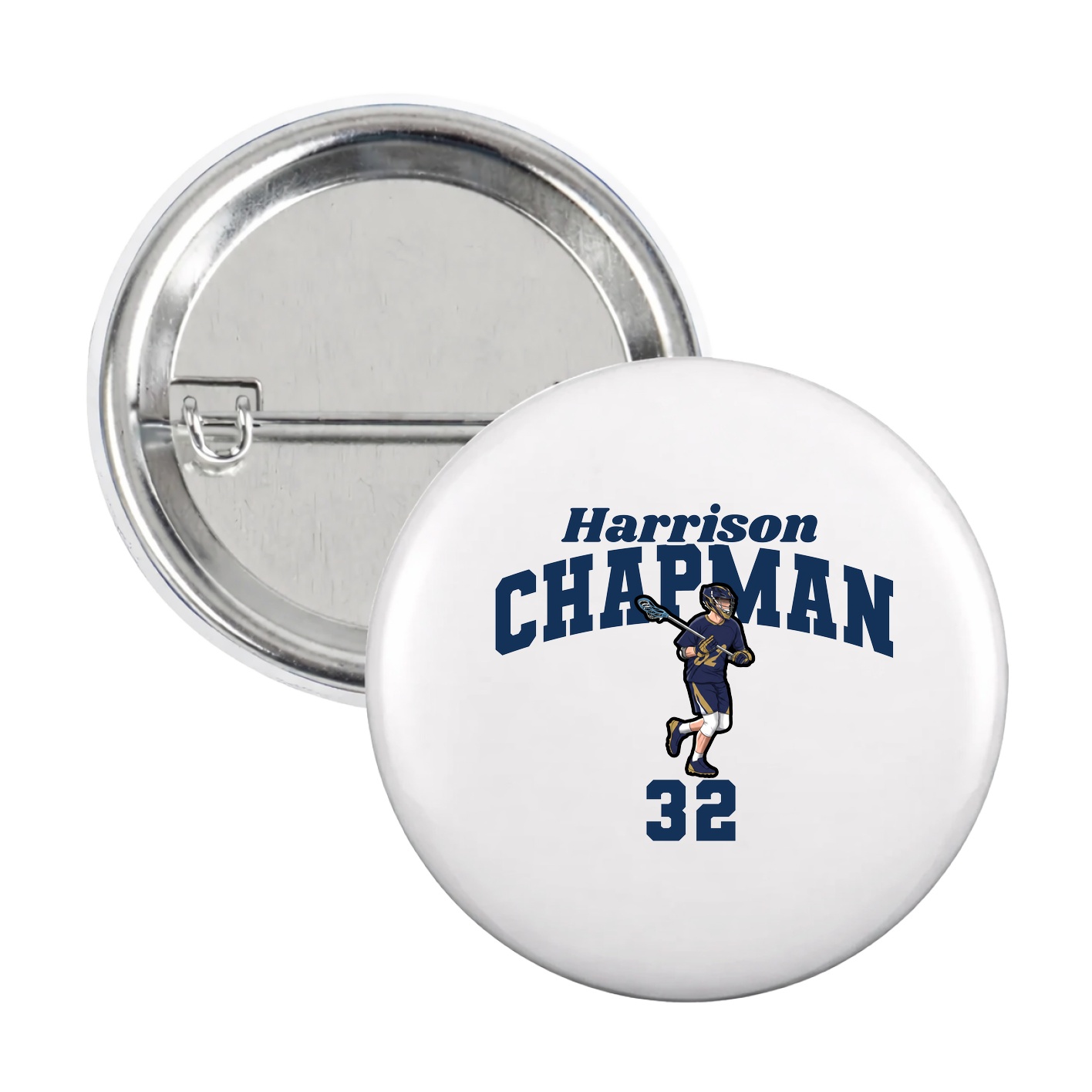 Game Day Button — Signature Arch in White