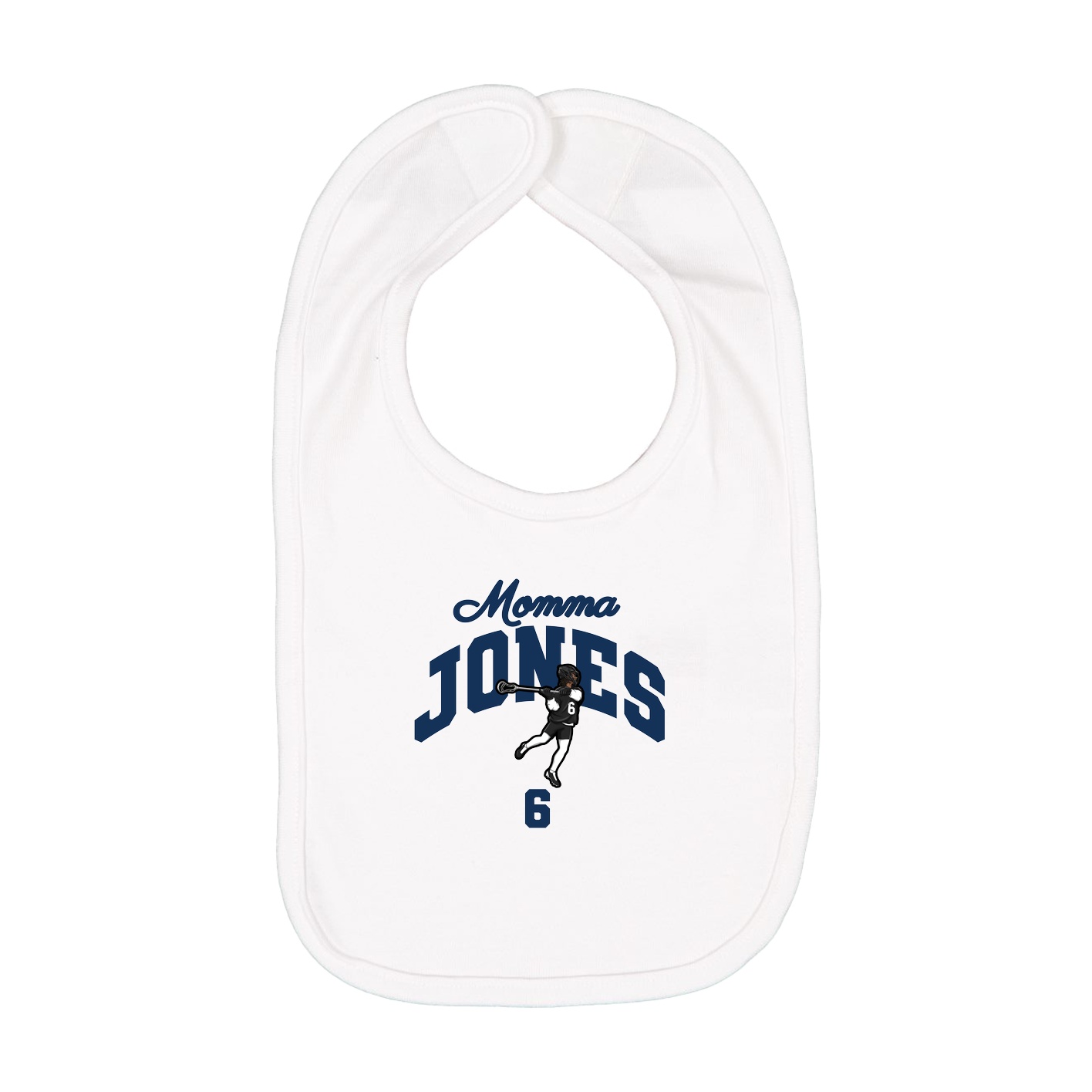 Infant Bib — Mothers Day Arch in White