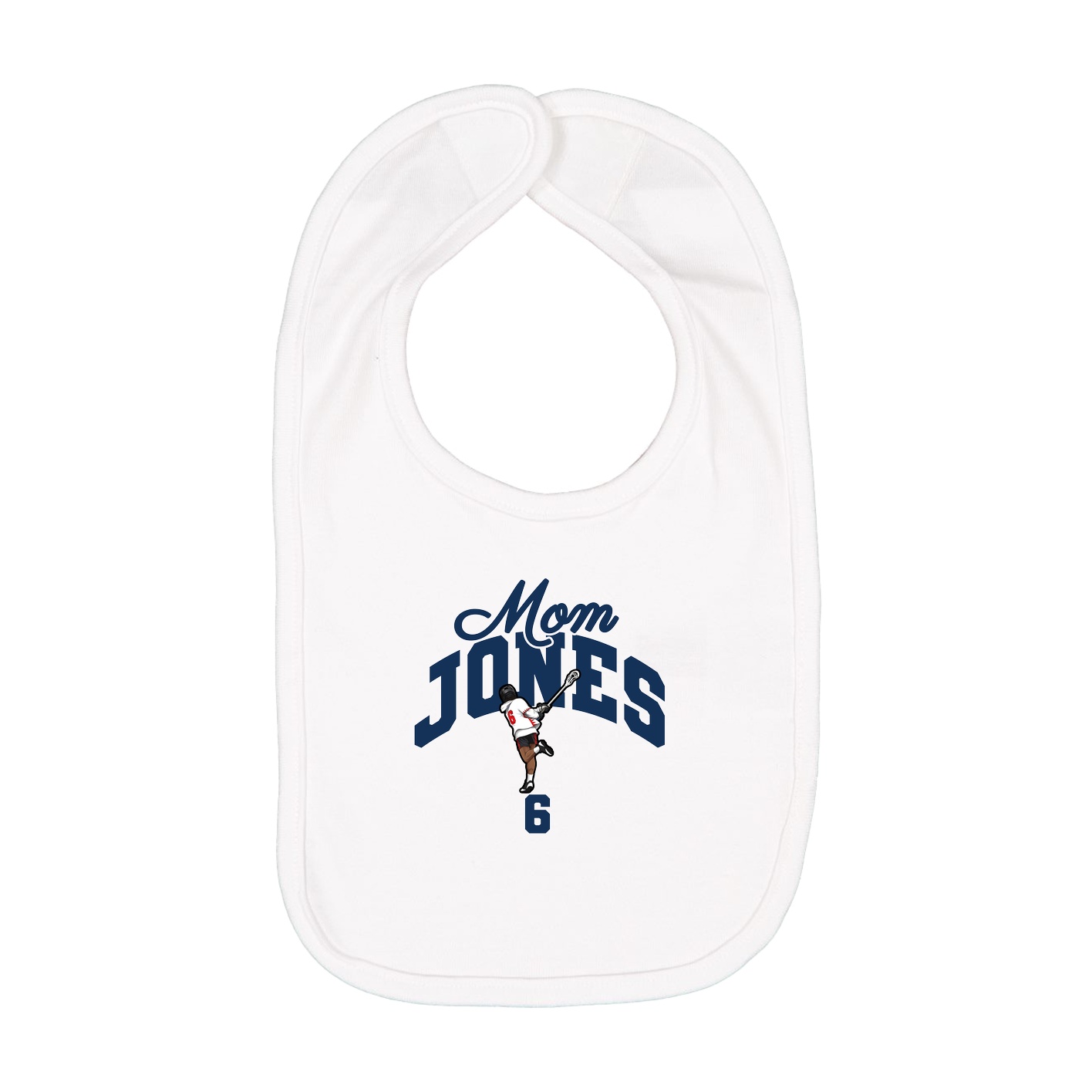 Infant Bib — Mothers Day Arch in White