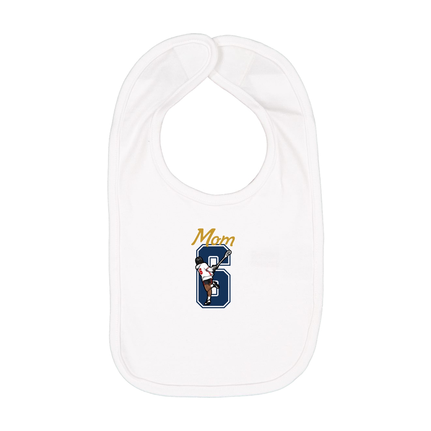 Infant Bib — Mothers Day Shirsey in White