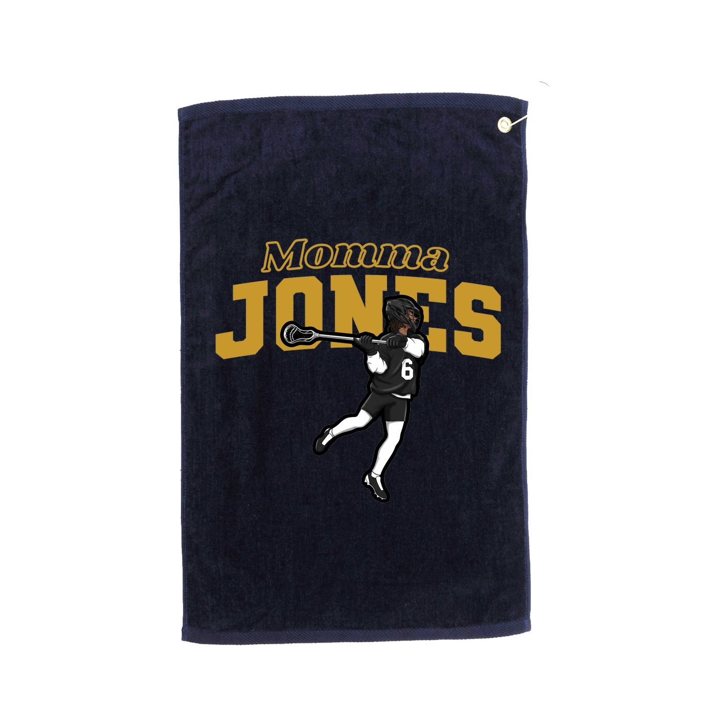 Golf Towel — Mothers Day Block in Navy