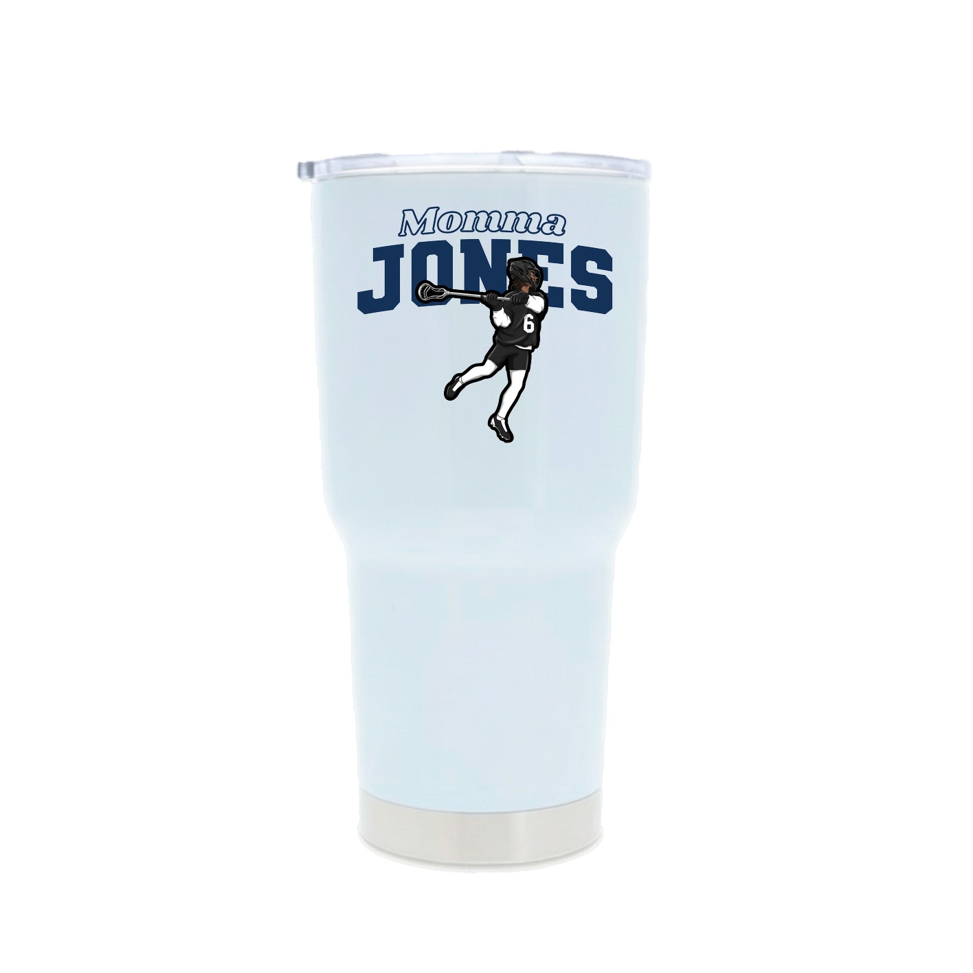 30oz Stainless Steel Tumbler — Mothers Day Block in White
