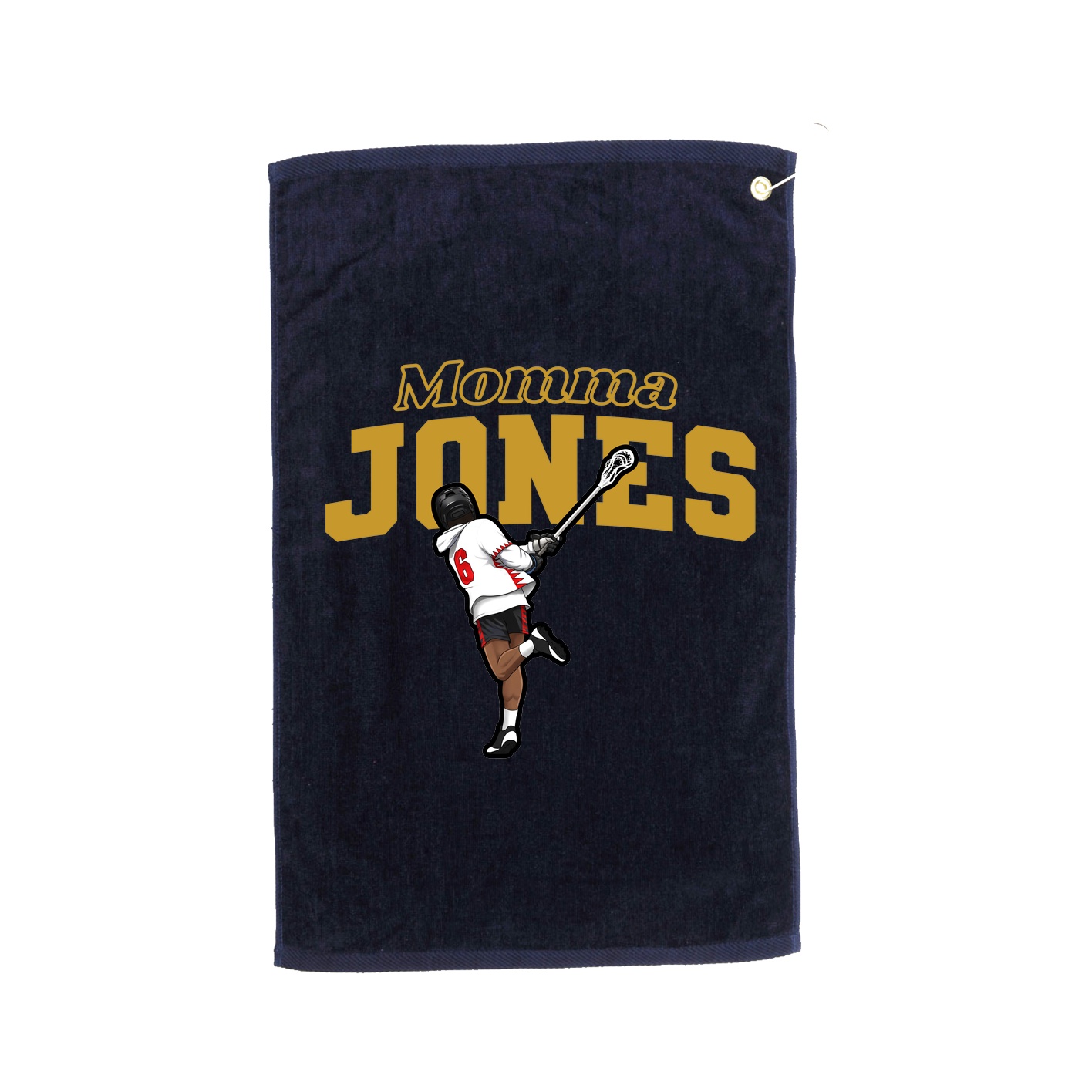 Golf Towel — Mothers Day Block in Navy