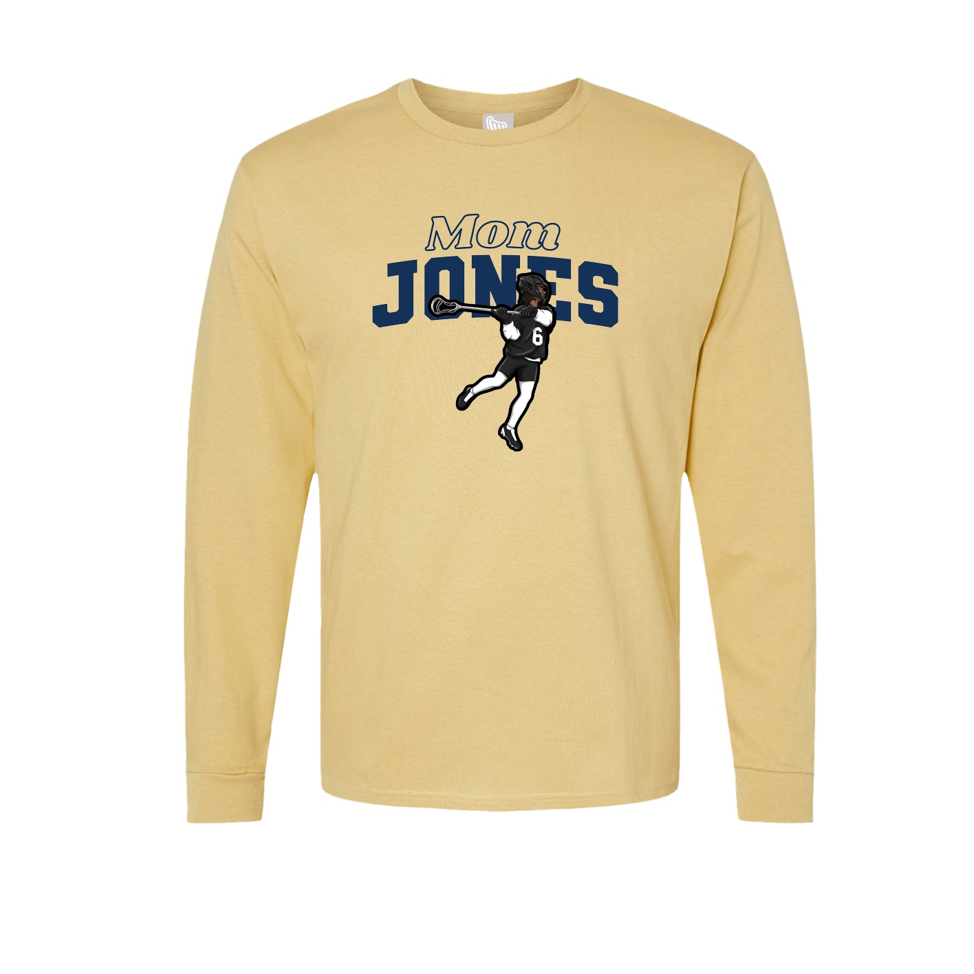 Long Sleeve Tee — Mothers Day Block in Vegas Gold