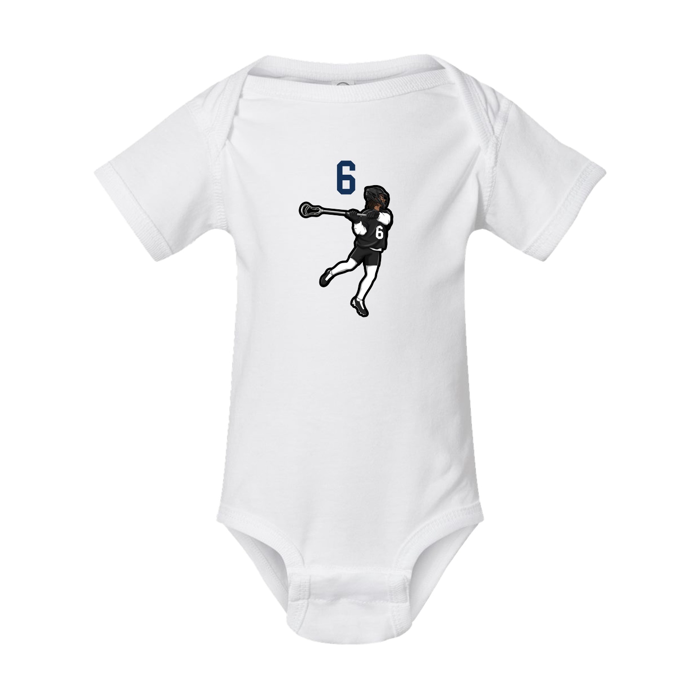 Baby Onesie — Number Top in White