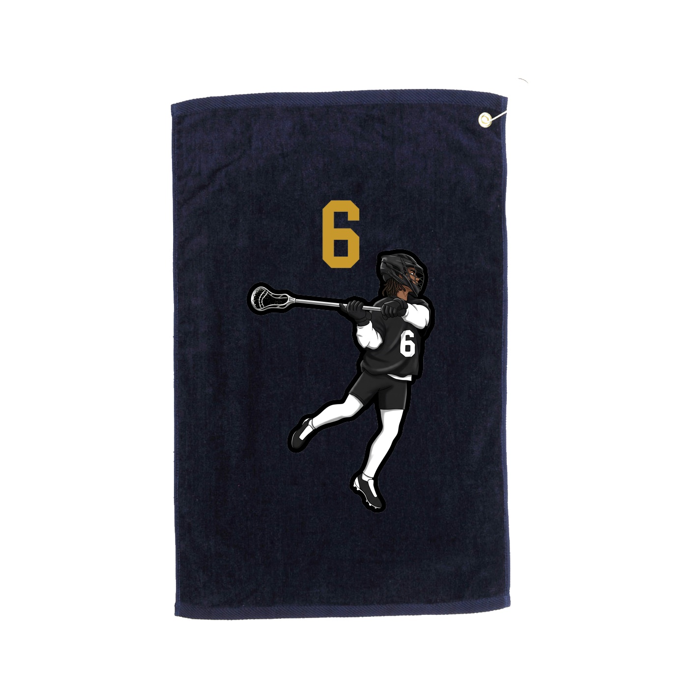 Golf Towel — Number Top in Navy