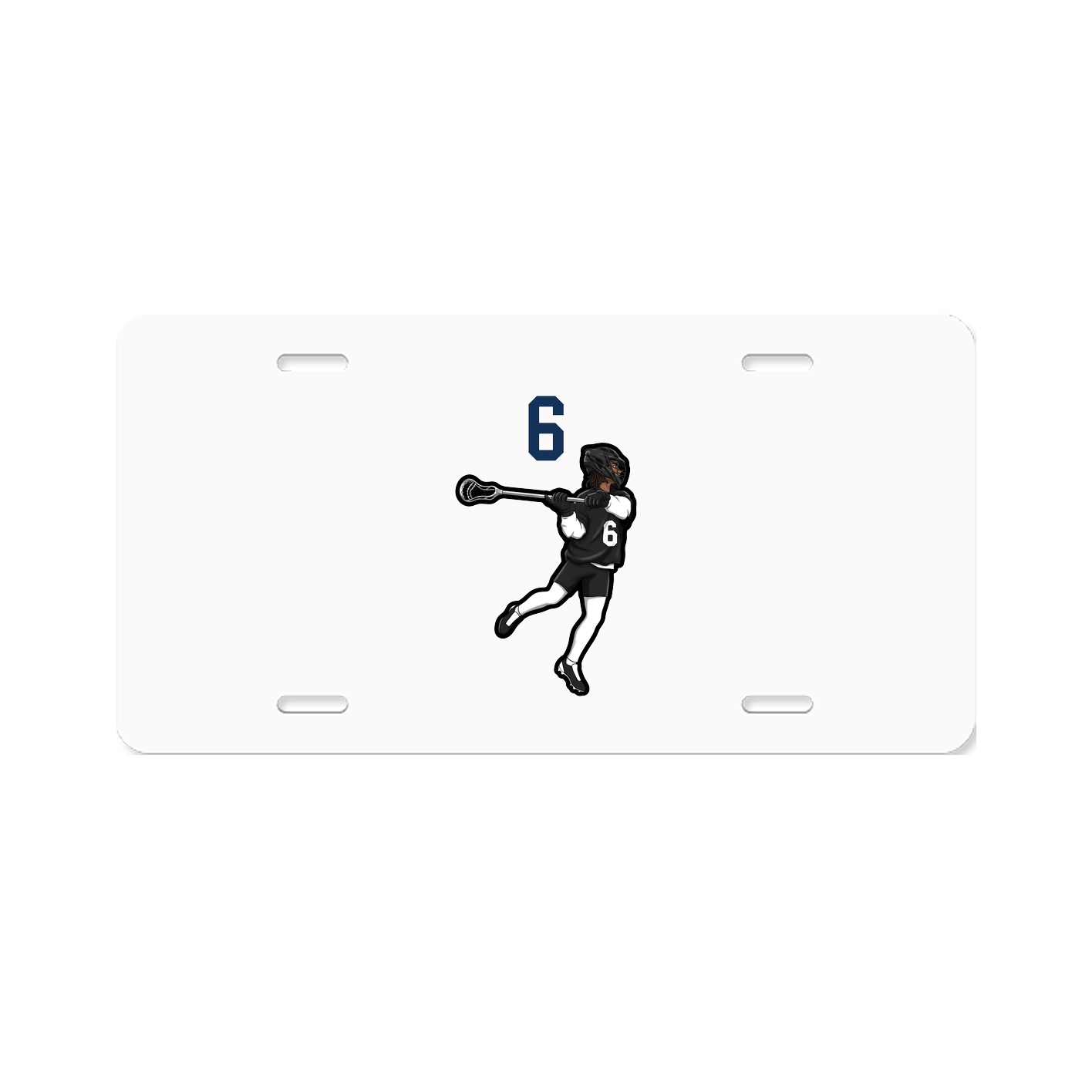 License Plate — Number Top in Classic