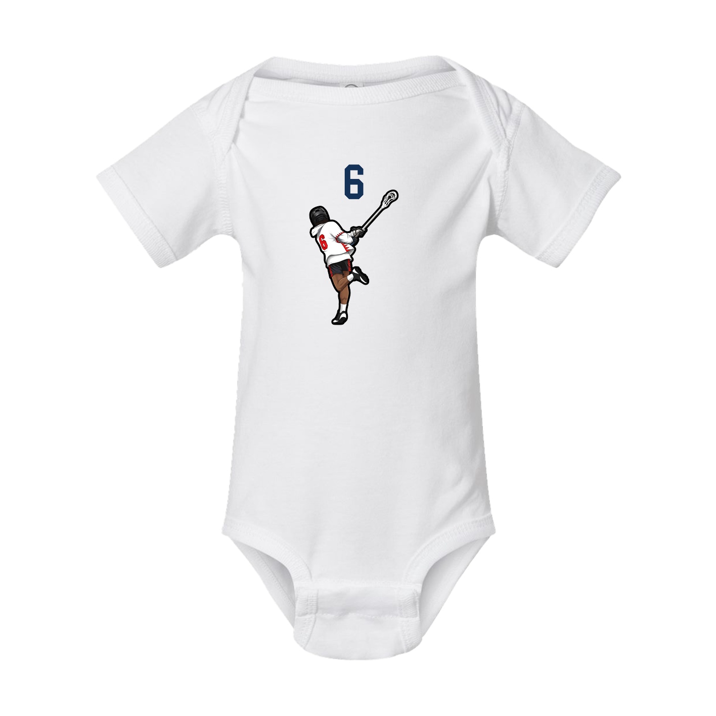 Baby Onesie — Number Top in White