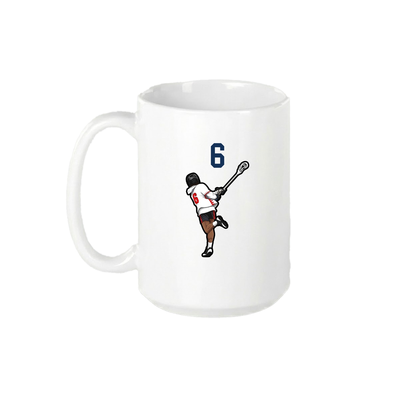 15oz Coffee Mug — Number Top in White
