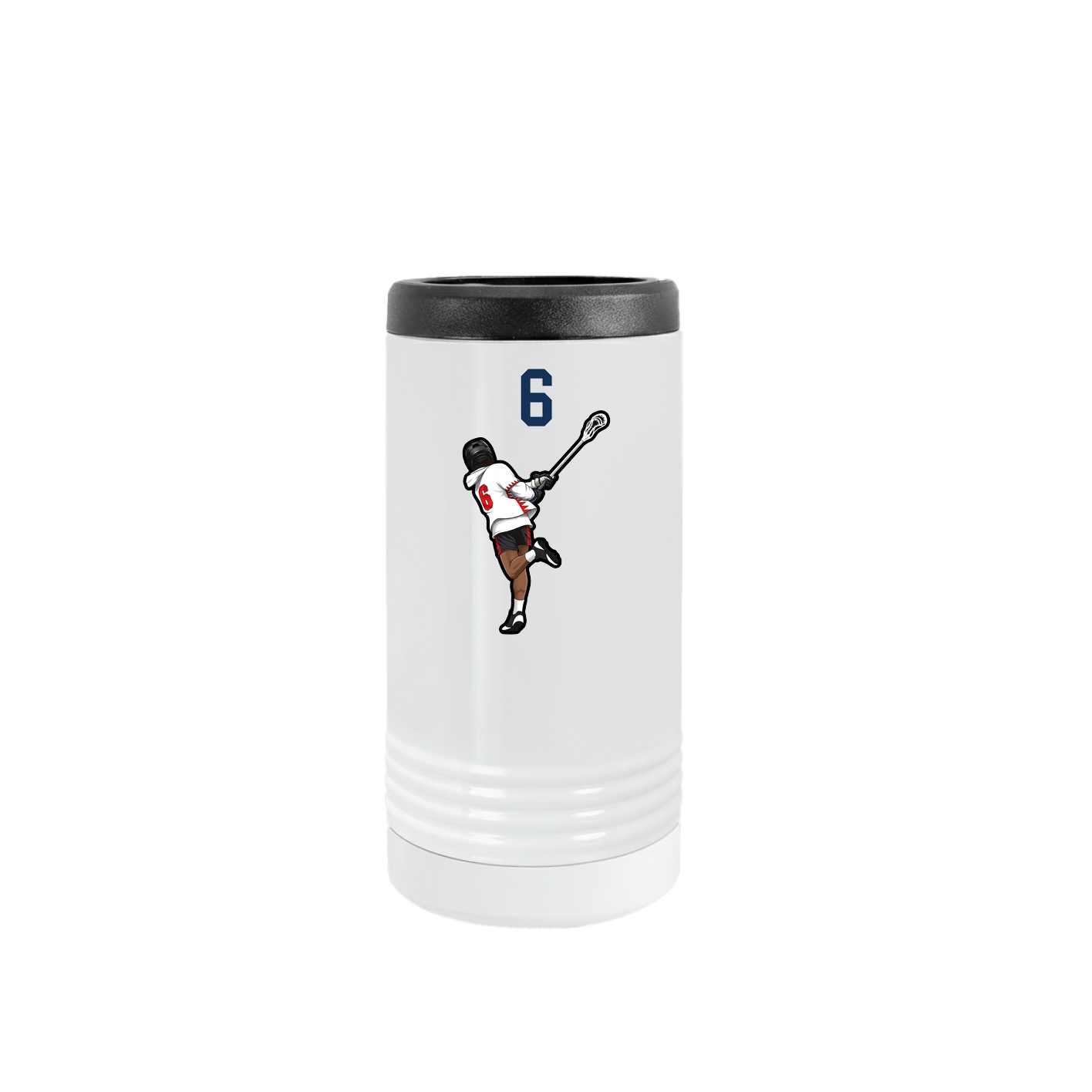 Slim Beverage Holder — Number Top in White