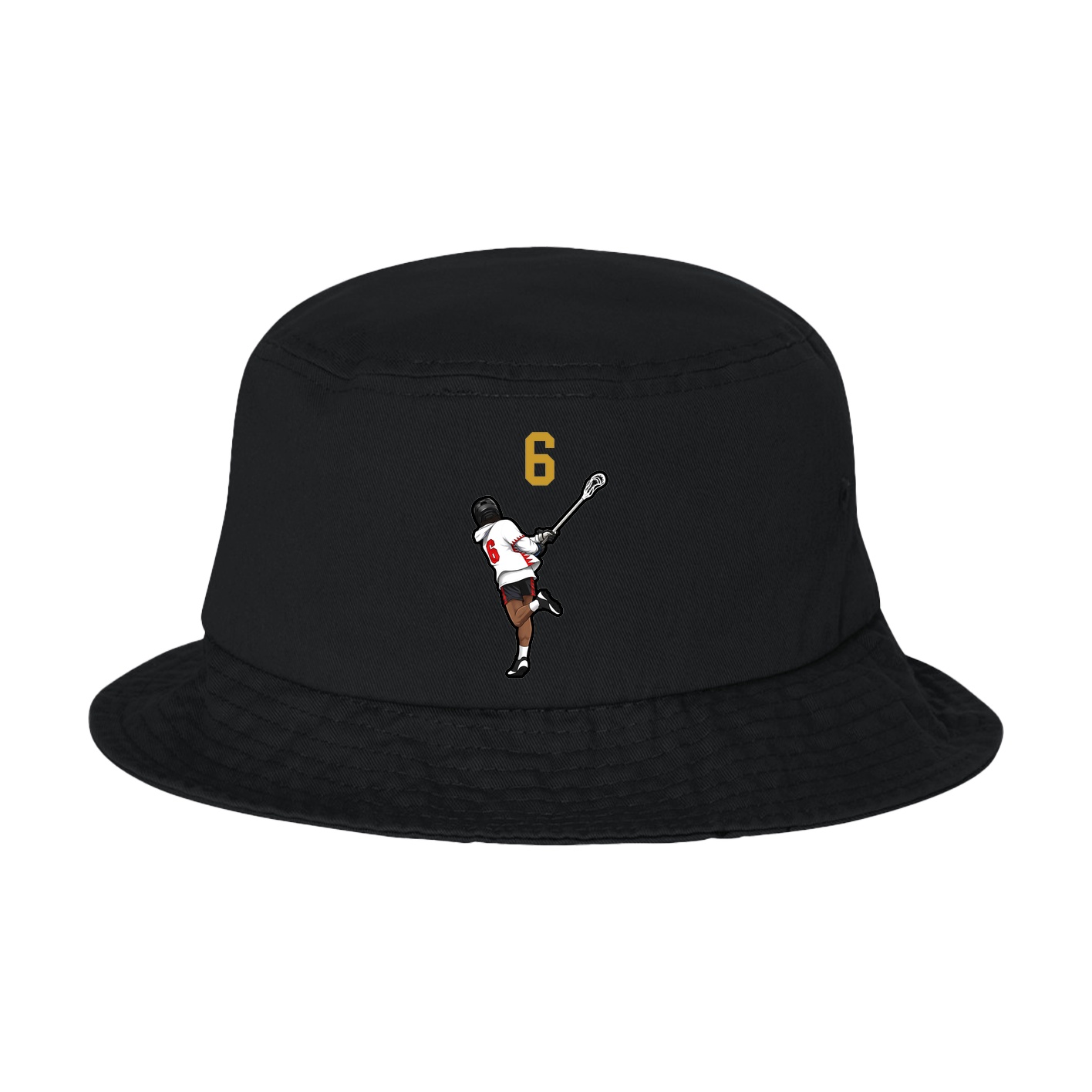 Bucket Cap — Number Top in Black