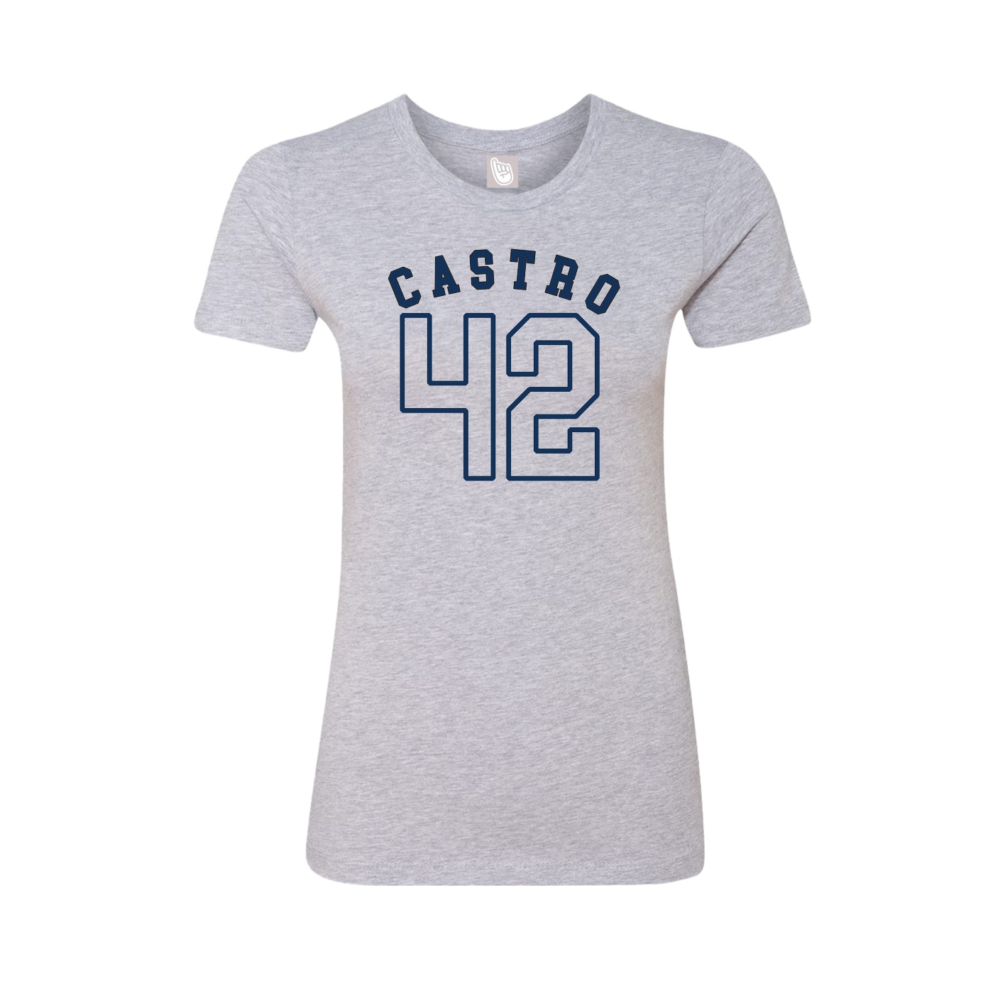 Fitted Women's Tee — Shirsey Arch in Grey