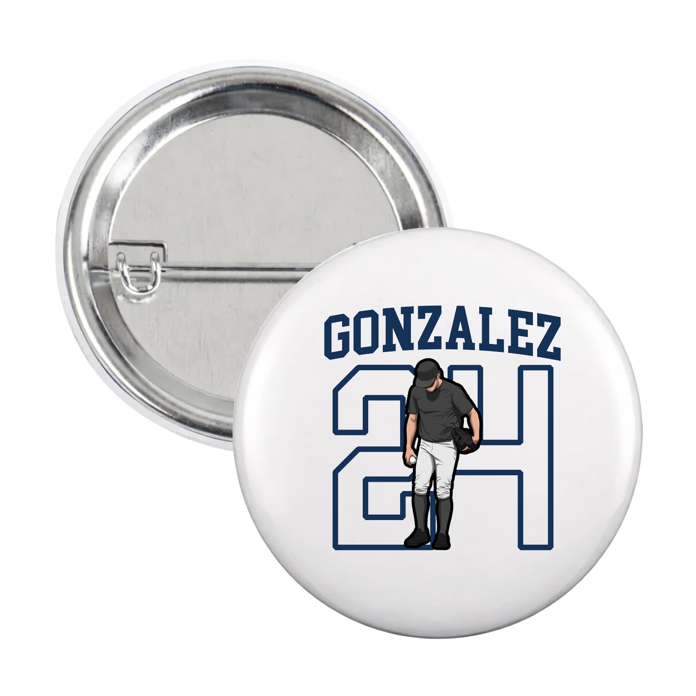 Game Day Button — Shirsey in White