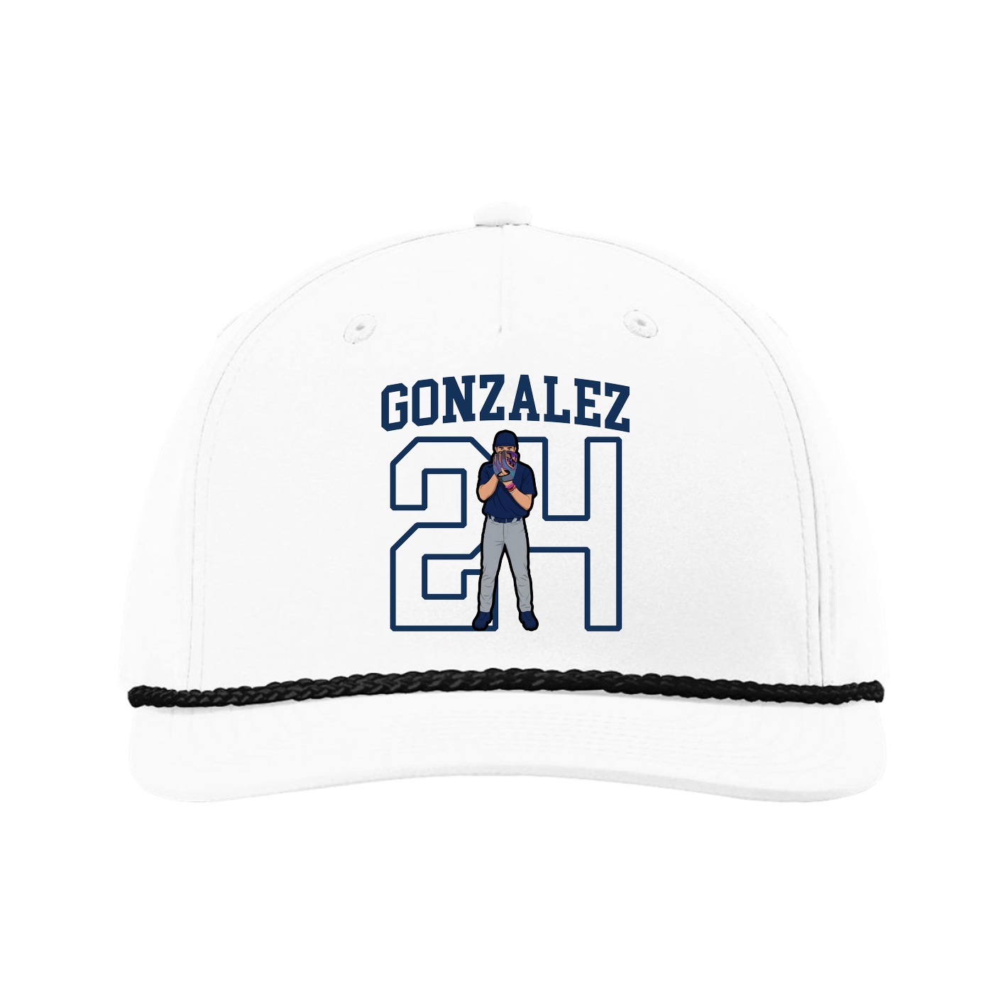 Five-Panel Classic Rope Cap — Shirsey in White