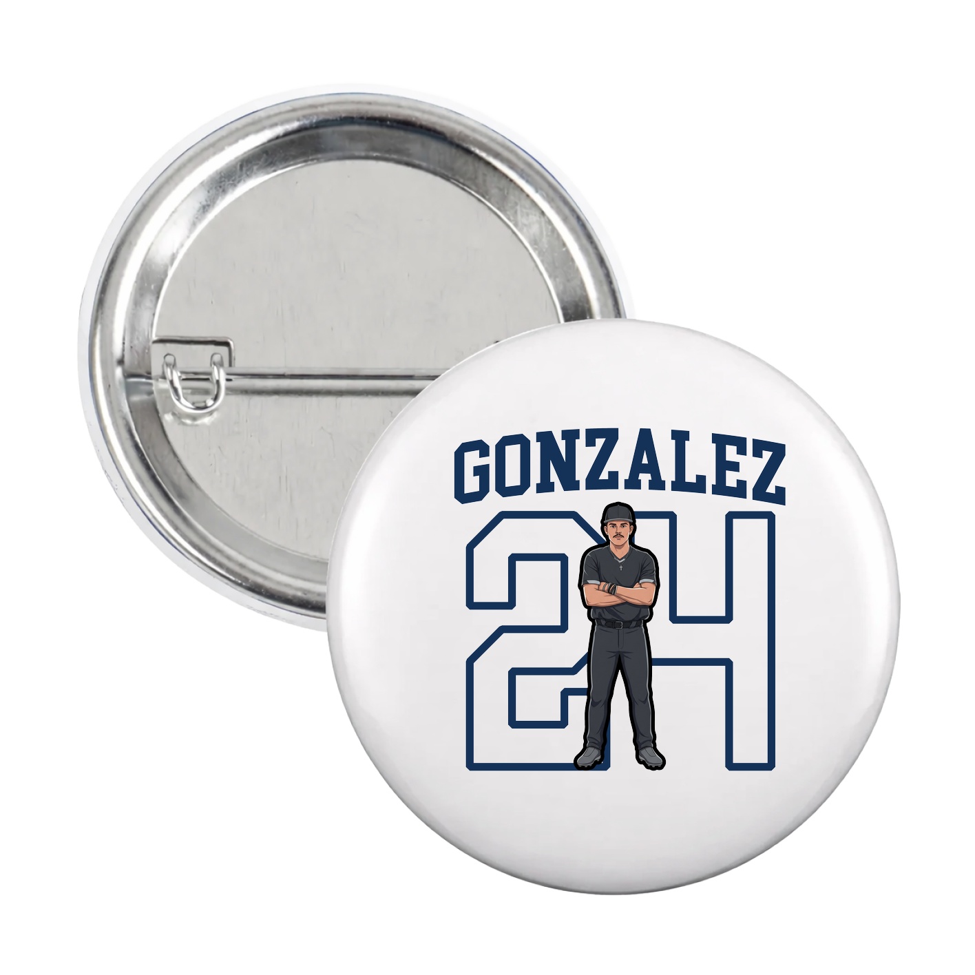 Game Day Button — Shirsey in White