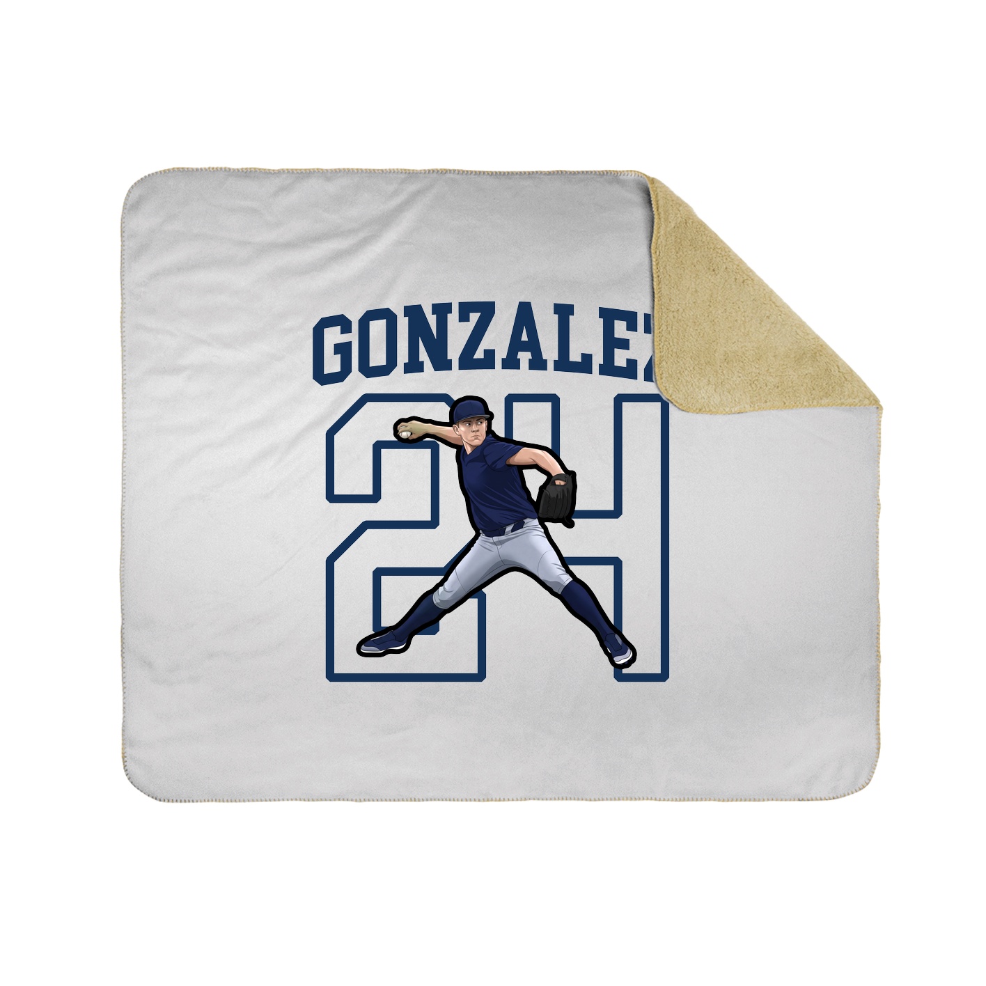 50x60 Sherpa Lined Throw Blanket
