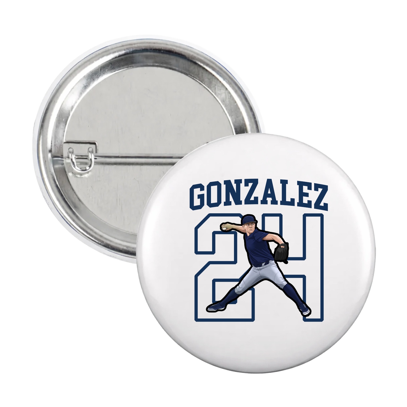 Game Day Button — Shirsey in White