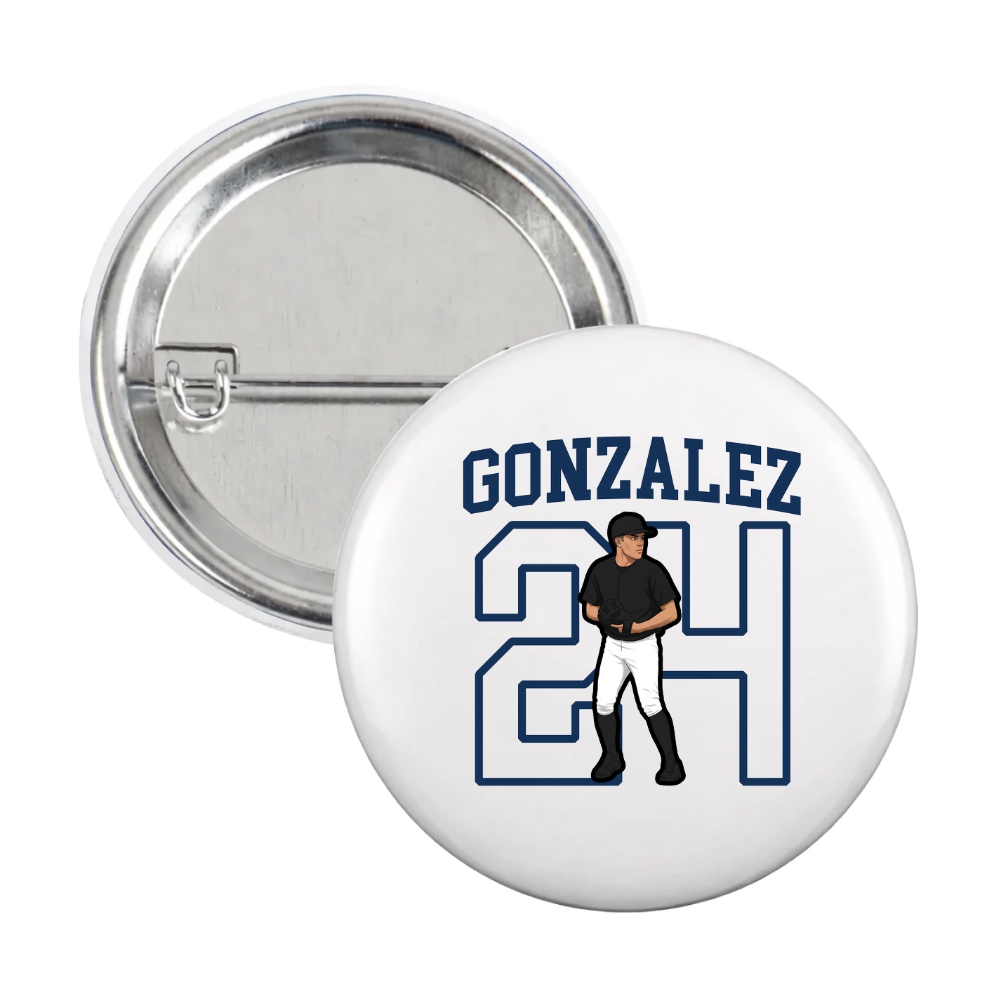 Game Day Button — Shirsey in White