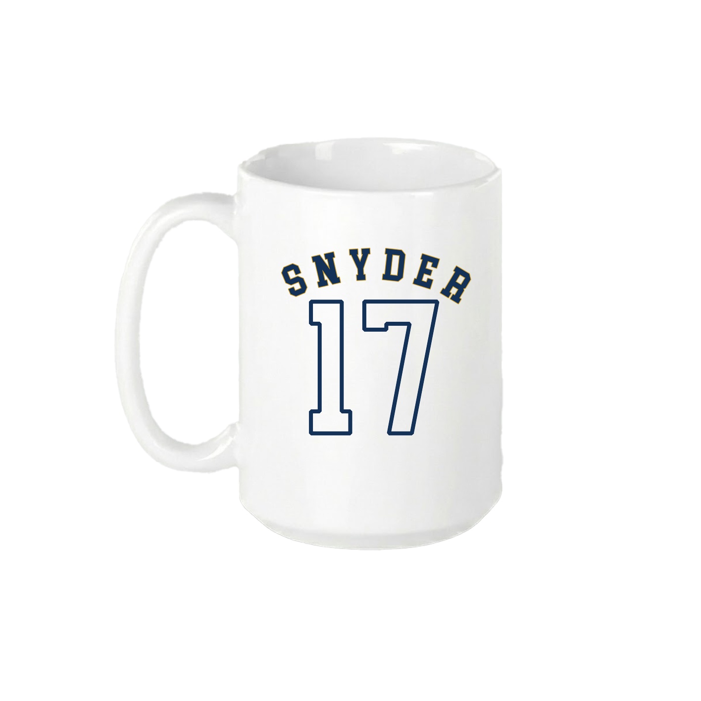 15oz Coffee Mug — Shirsey Arch in White
