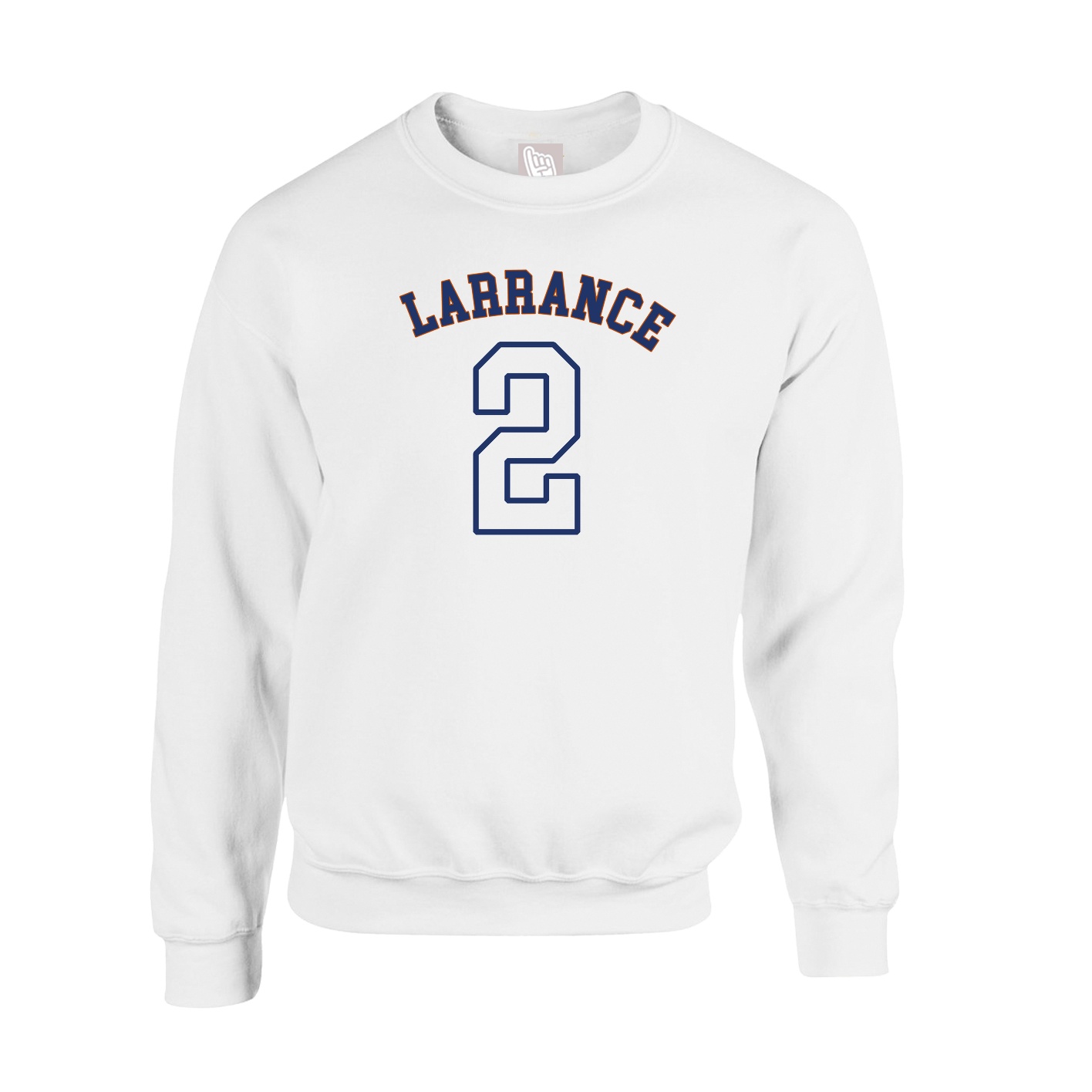 Fleece Crew — Shirsey Arch in White