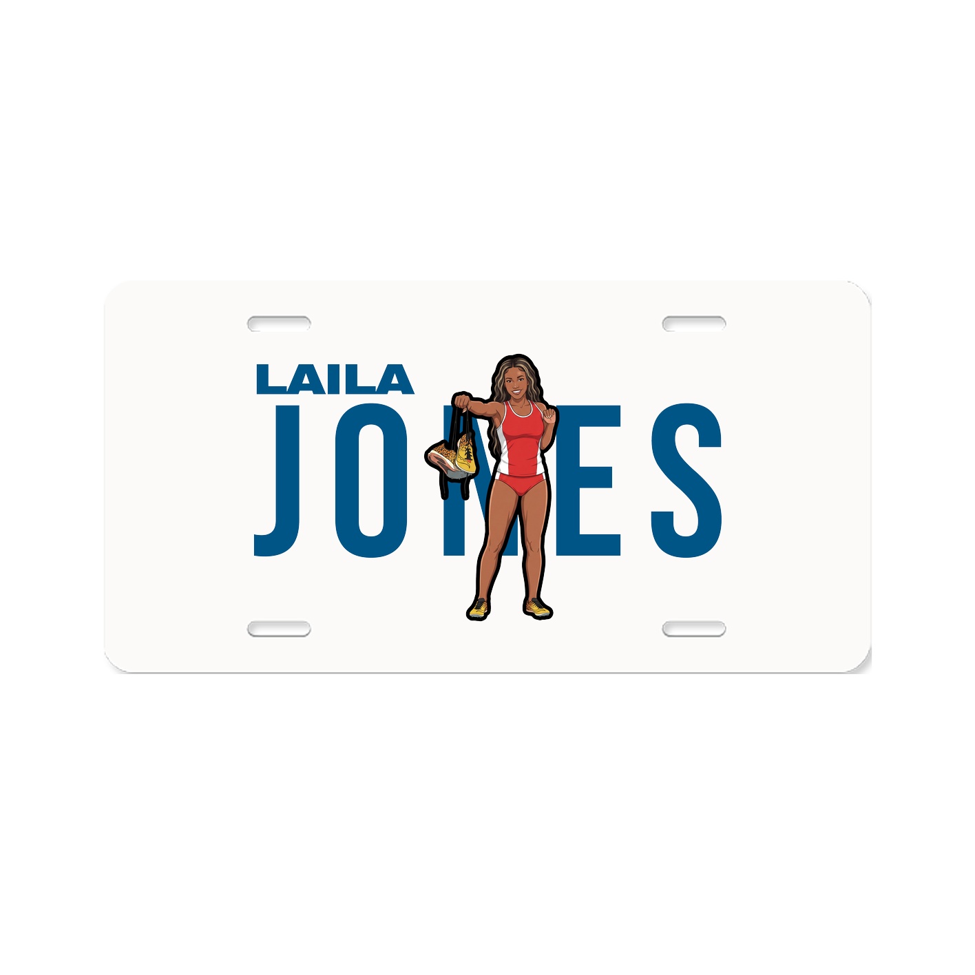 License Plate — Player Name in Classic