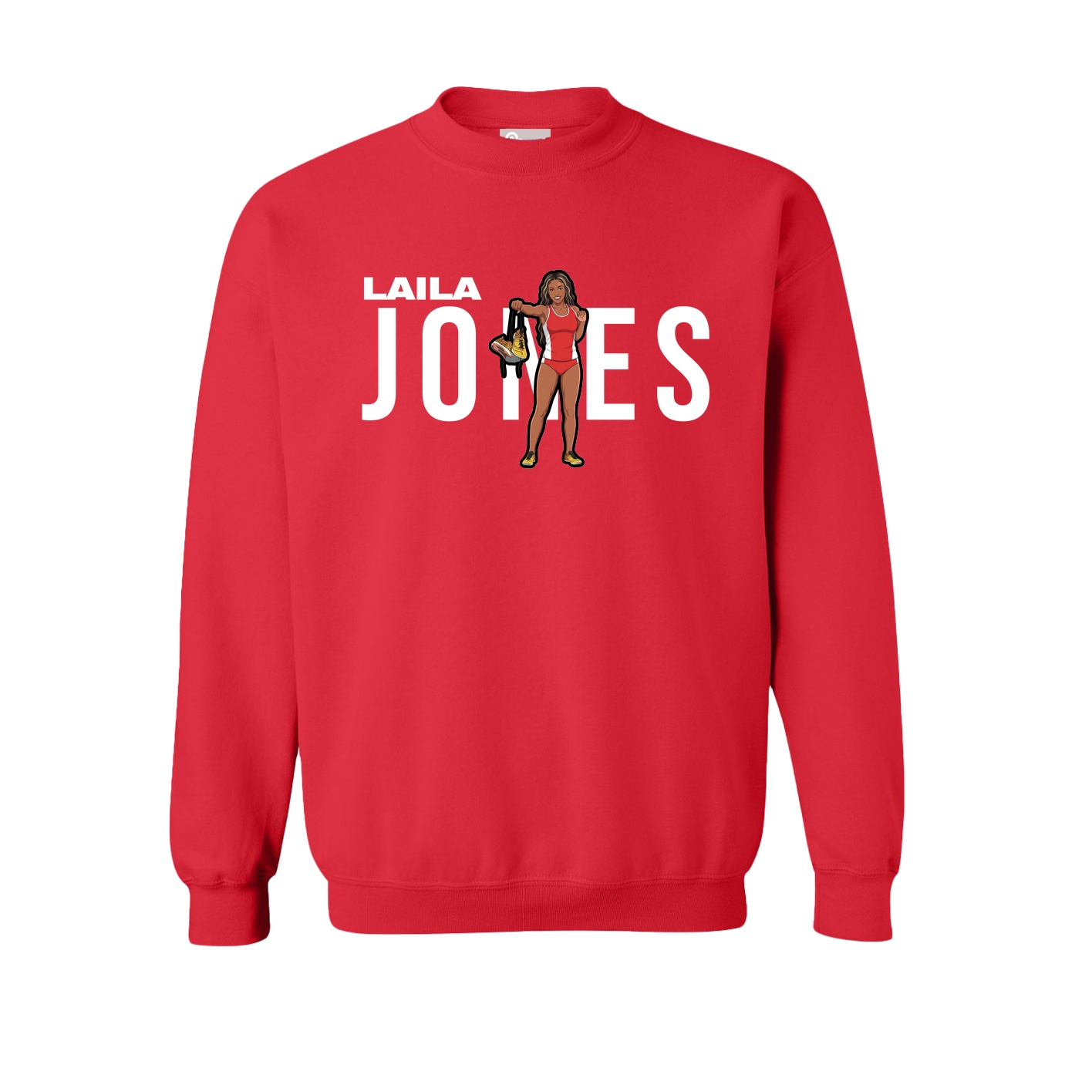 Fleece Crew — Player Name in Red