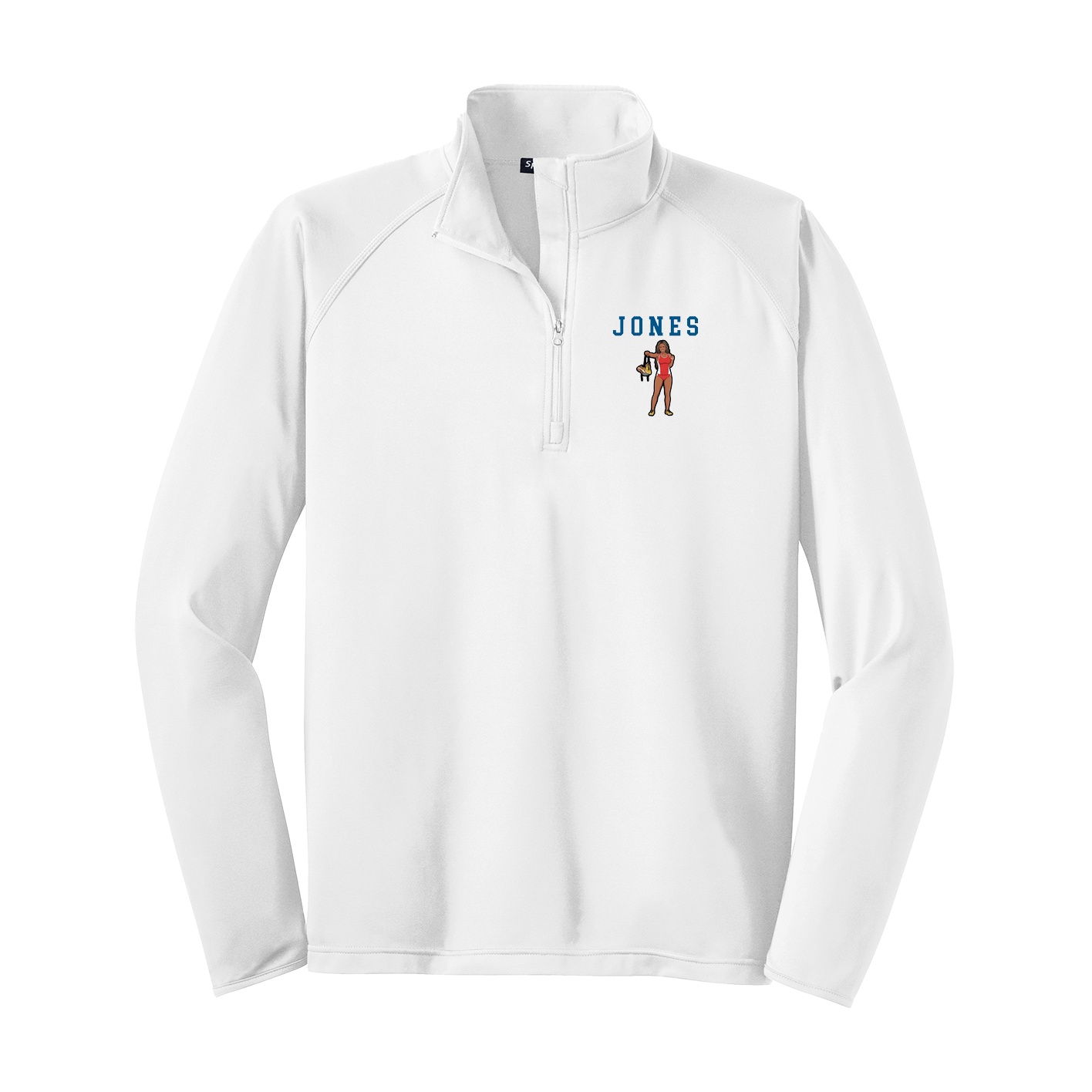 Q-Zip Pullover — Shirsey in White