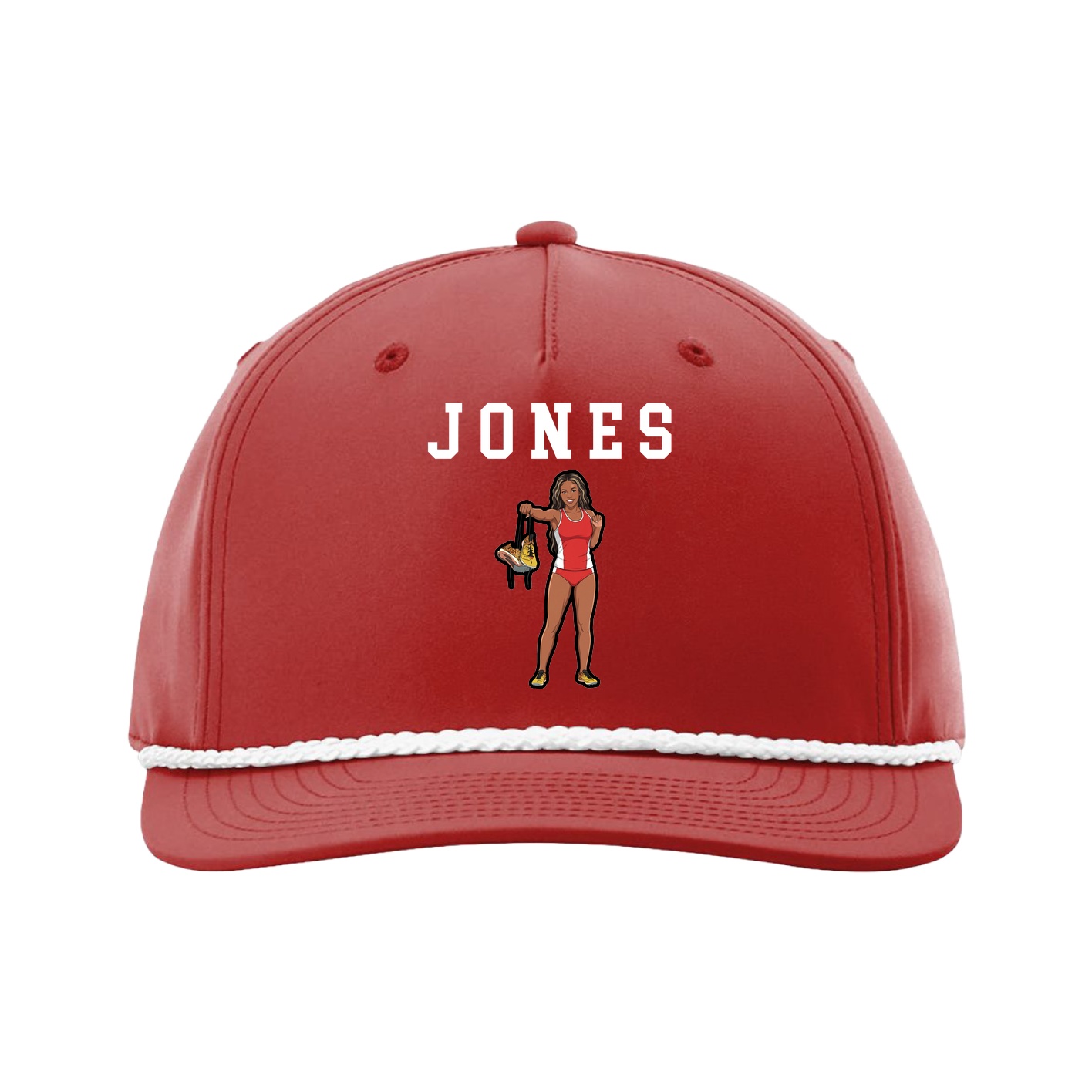 Five-Panel Classic Rope Cap — Shirsey in Red